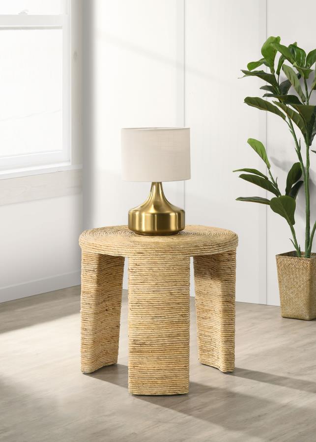 Artina - Woven Rattan Round Table - Image 4