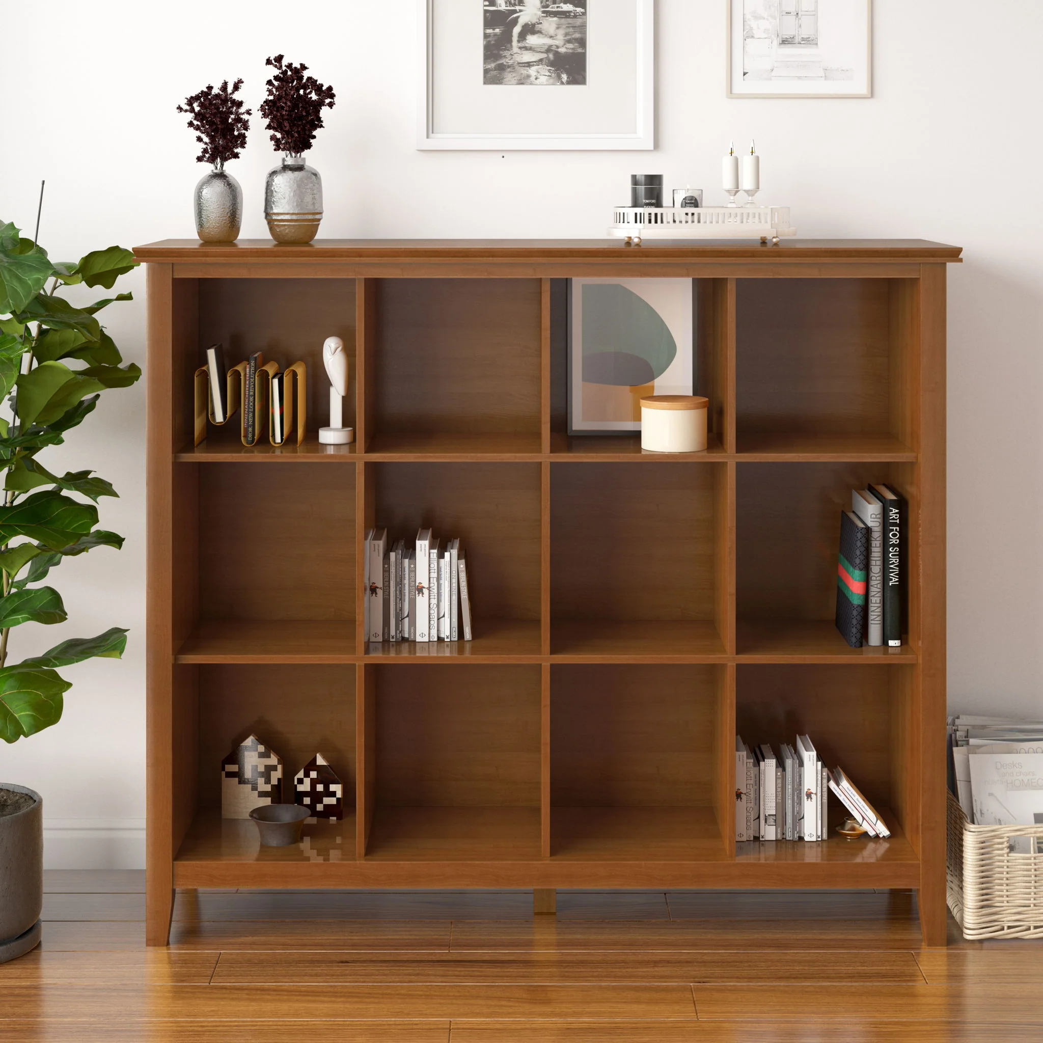 Artisan - 12 Cube Storage - Honey Brown - Image 4
