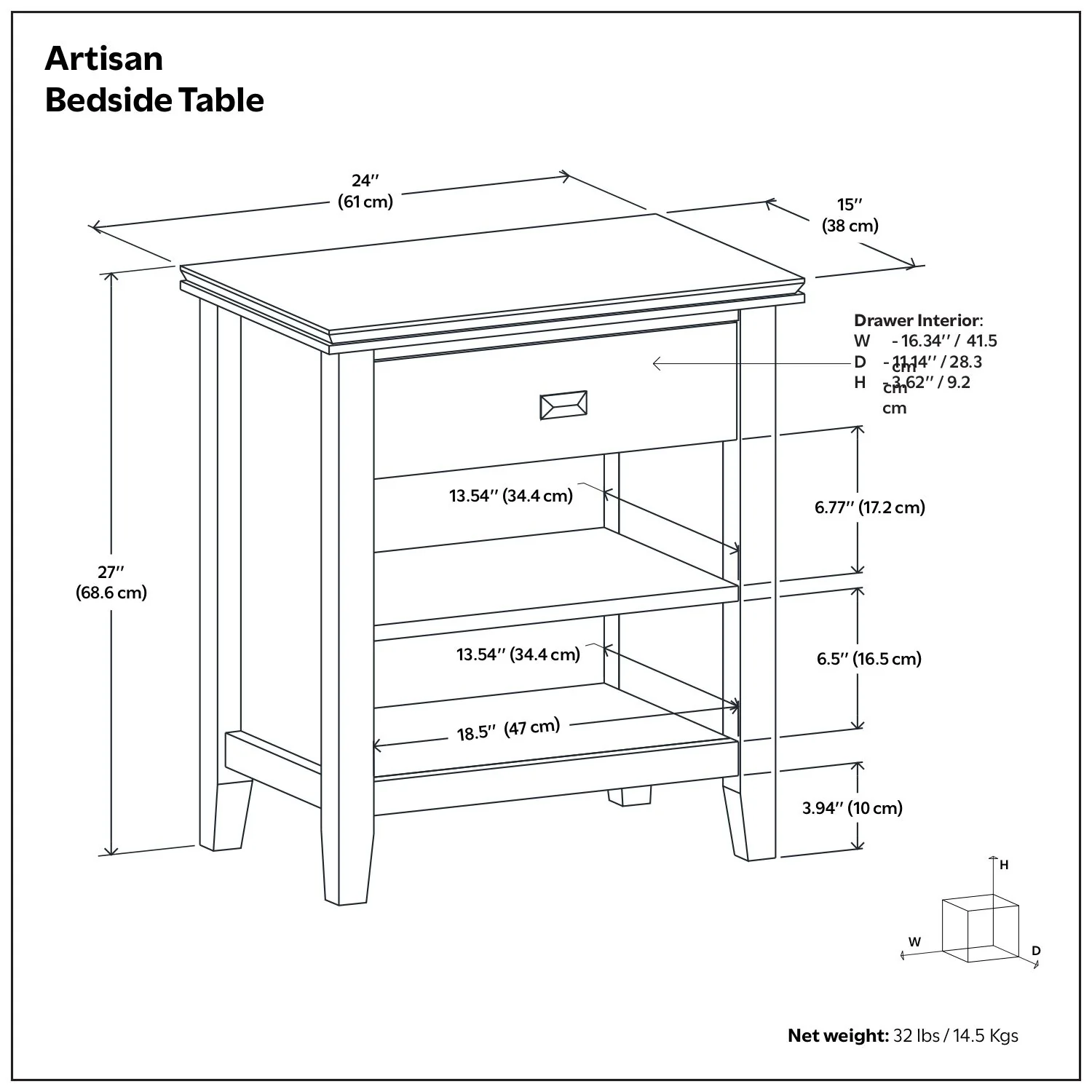 Artisan - Handcrafted Bedside Table - Image 28