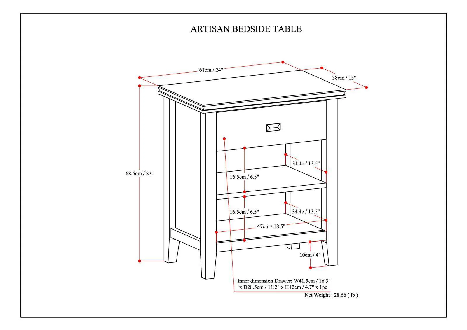 Artisan - Handcrafted Bedside Table - Image 33