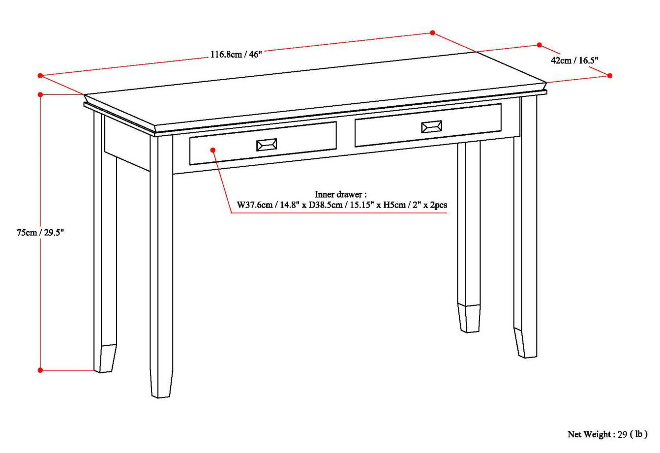 Artisan - Handcrafted Console Sofa Table - Image 7