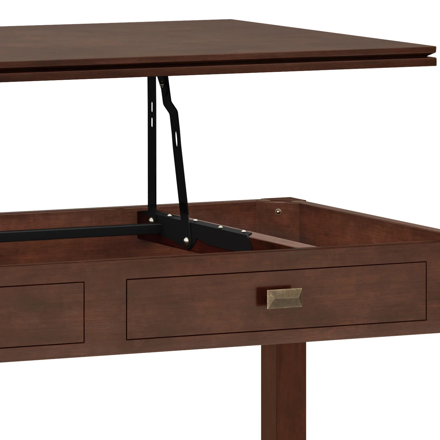Artisan - Lift Top Coffee Table - Russet Brown - Image 11