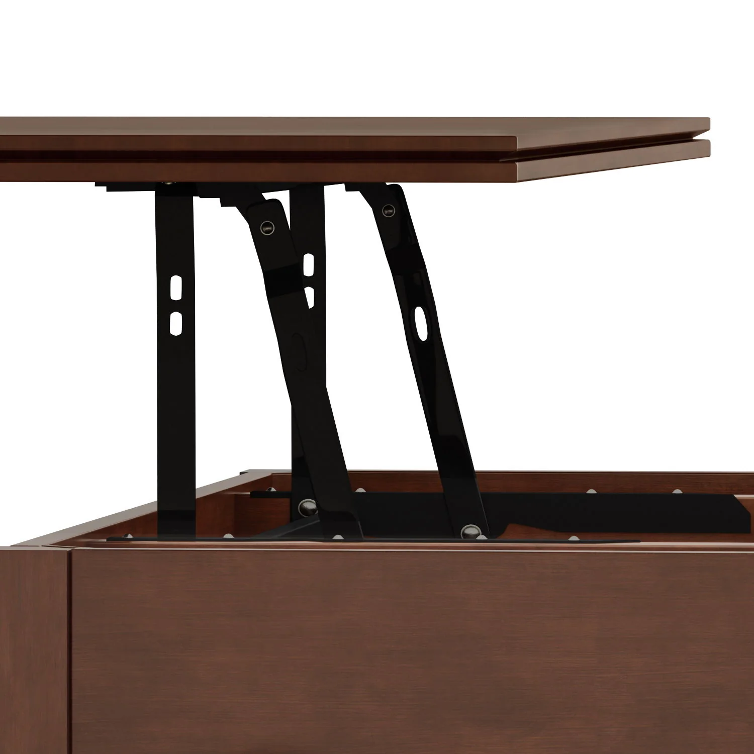Artisan - Lift Top Coffee Table - Russet Brown - Image 7