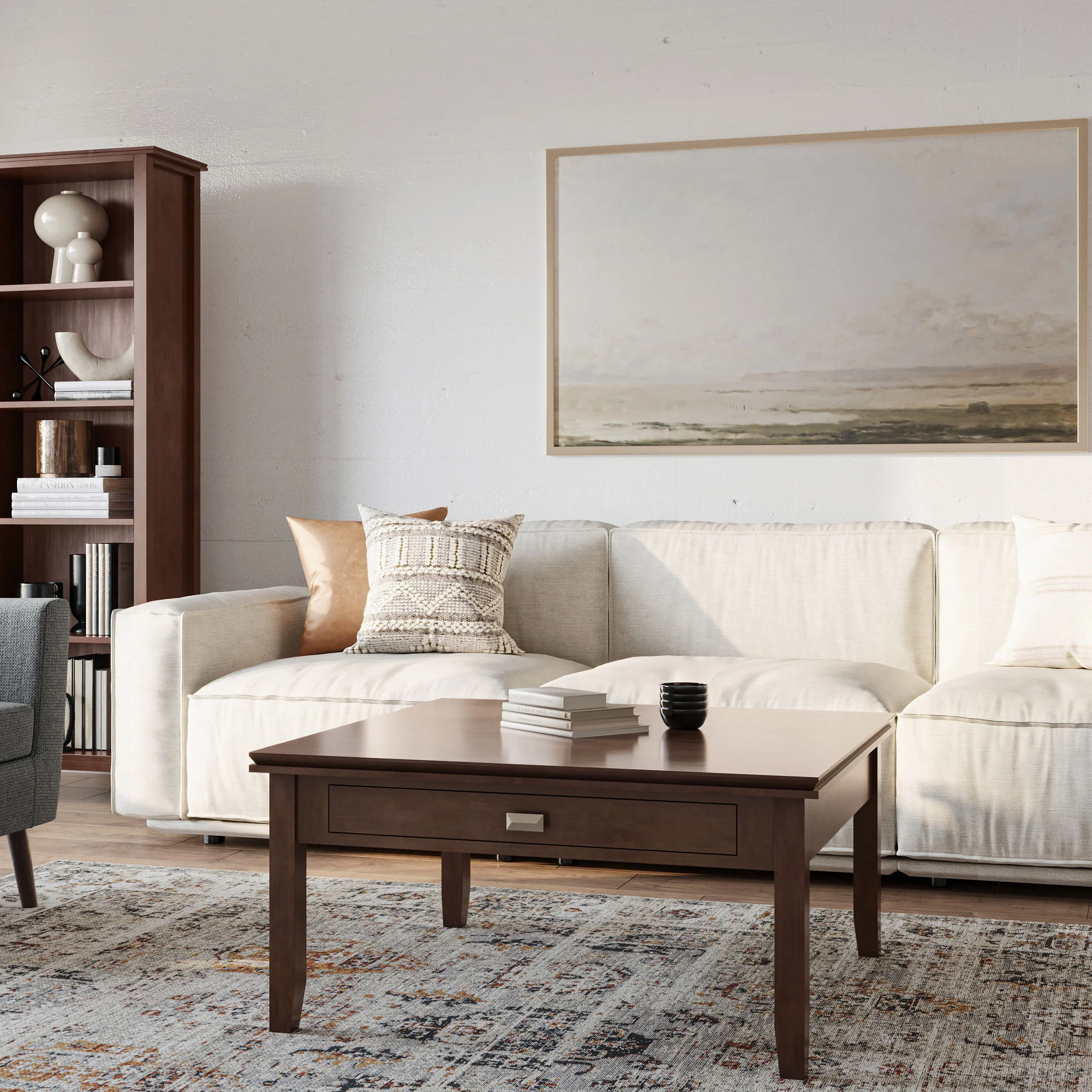 Artisan - Square Coffee Table - Russet Brown - Image 3