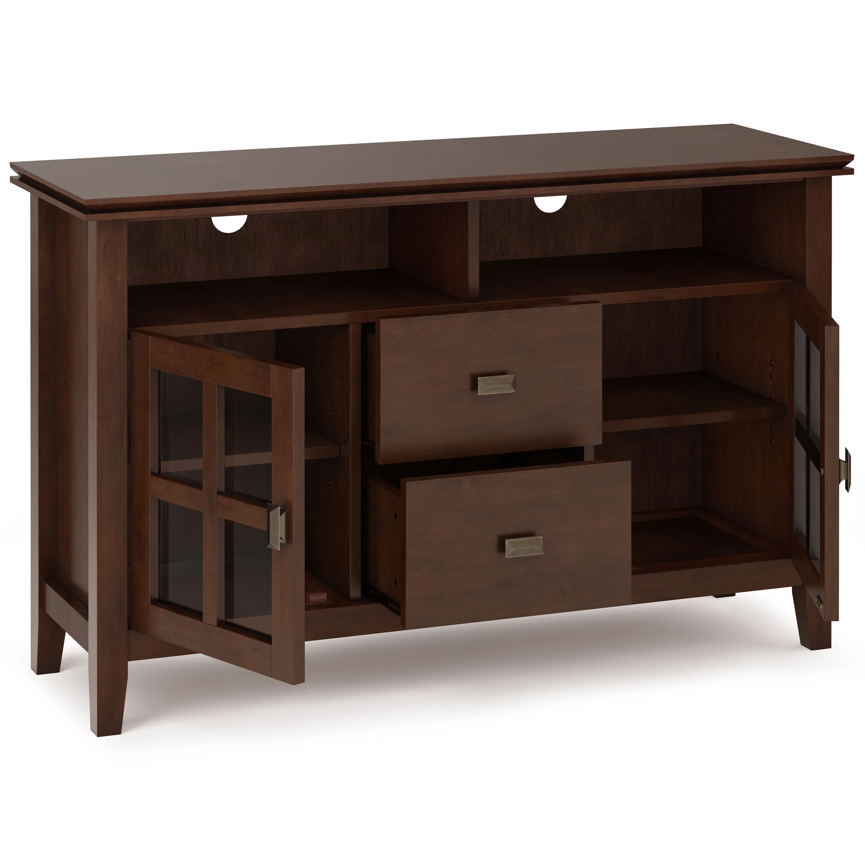 Artisan - TV Media Stand, Handcrafted - Russet Brown - Image 8