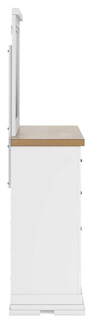 Ashbryn - Dresser And Mirror - White / Natural - Image 4
