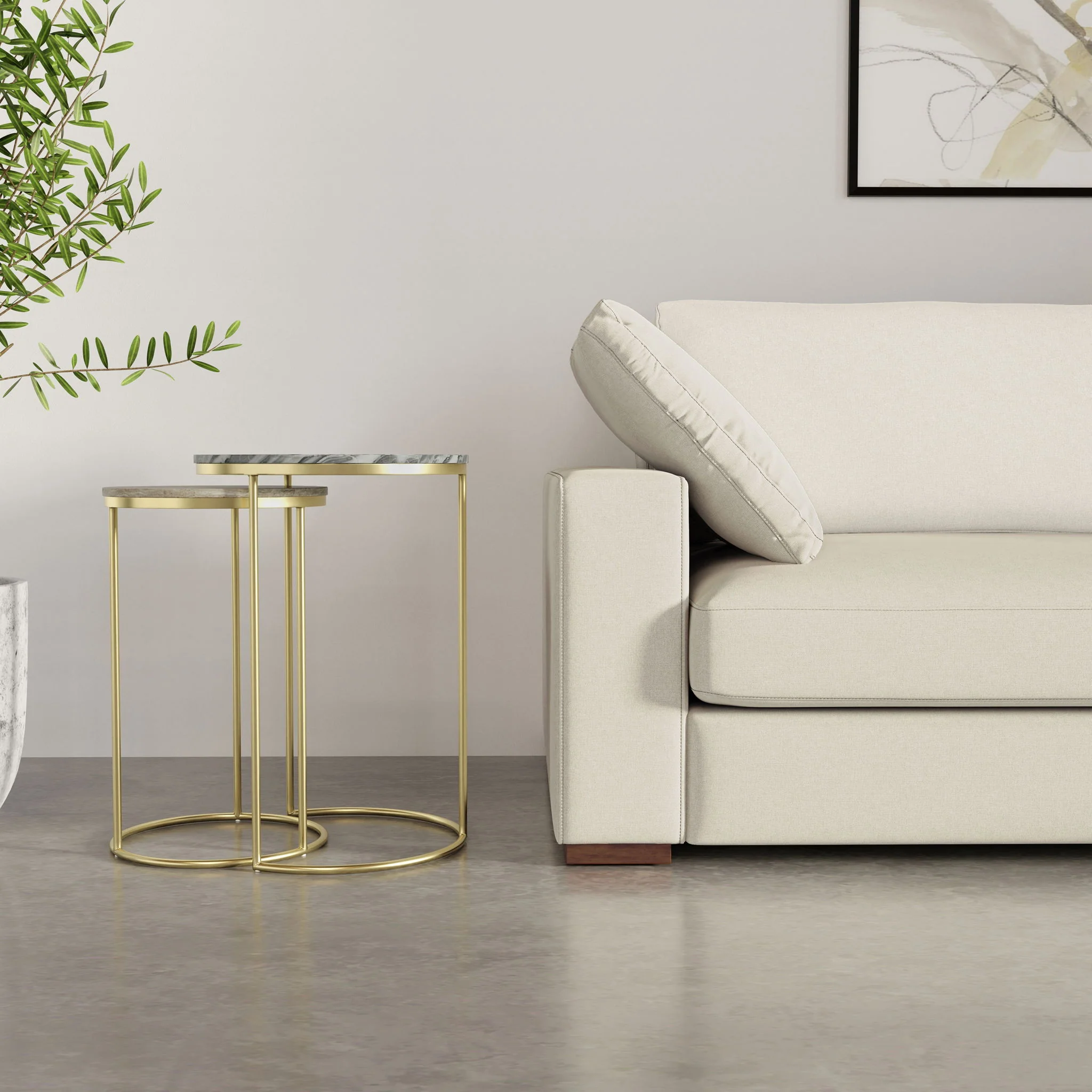 Ashley - 2 Piece Nesting Table - Gold - Image 7
