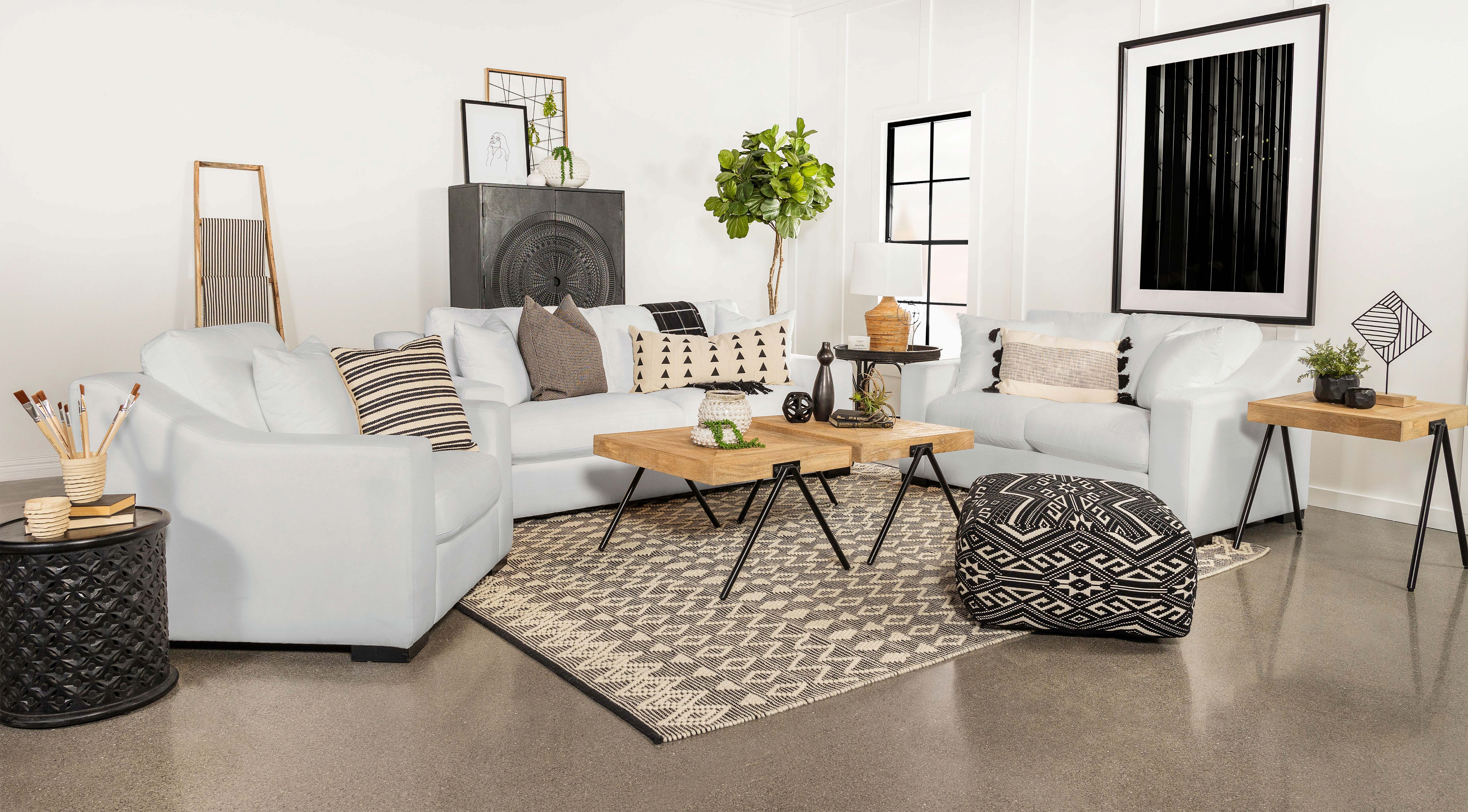 Ashlyn - Upholstered Sloped Arm Sofa Set - Image 29