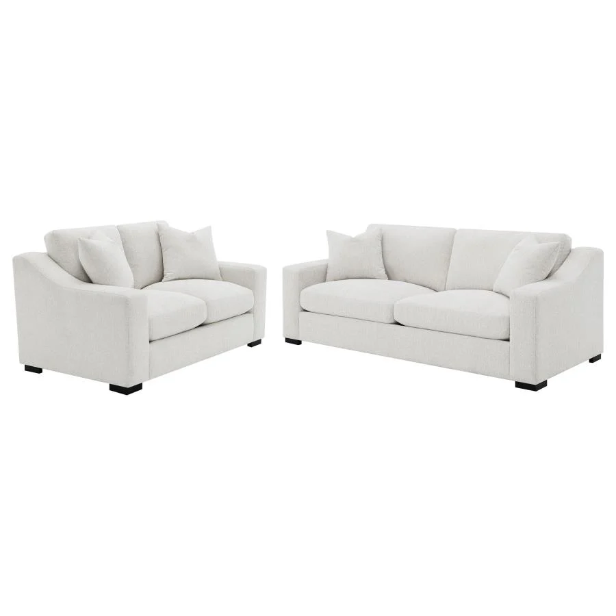 Ashlyn - Upholstered Track Arm Sofa Set
