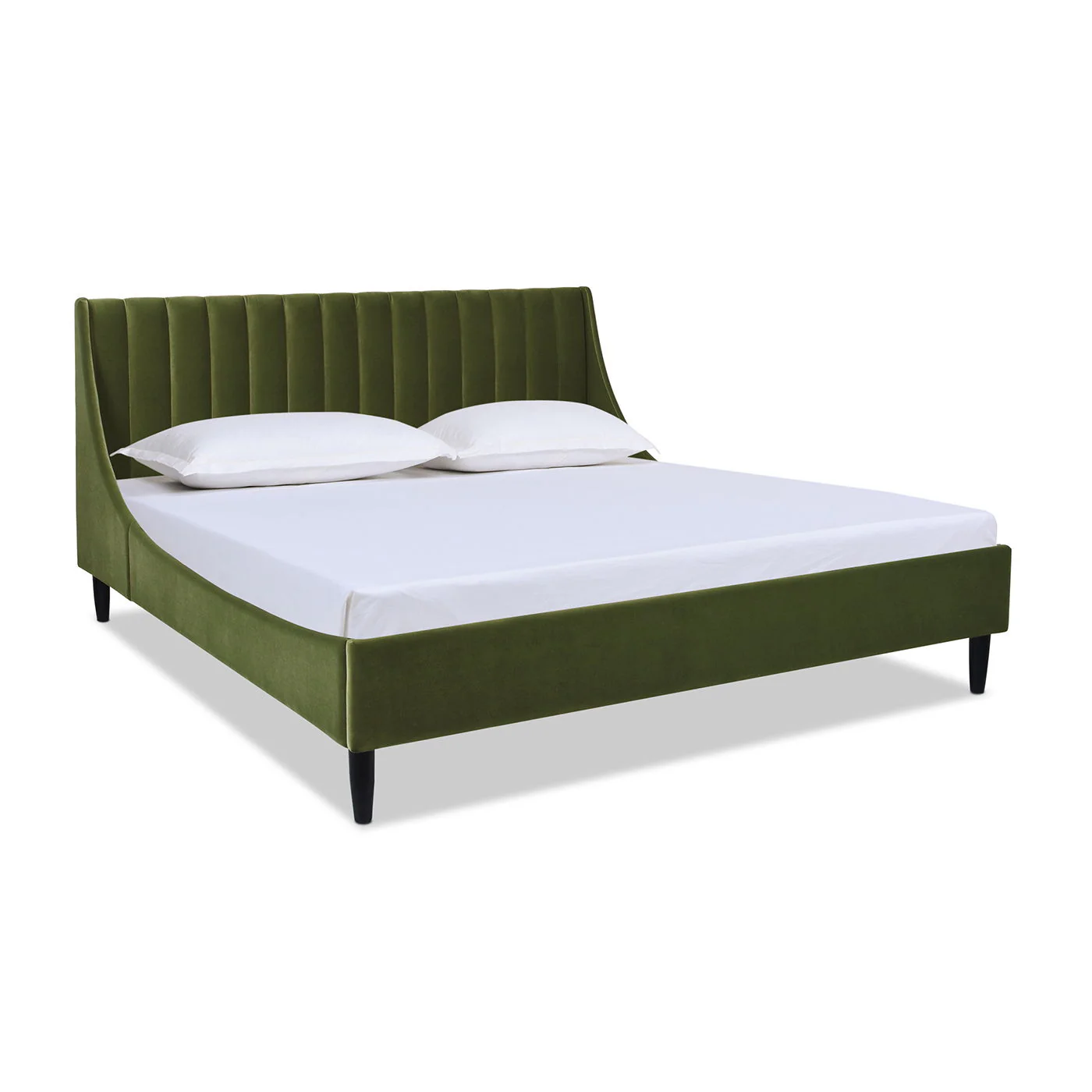Aspen - Vertical Tufted Modern Headboard Platform Bed Set - Image 154