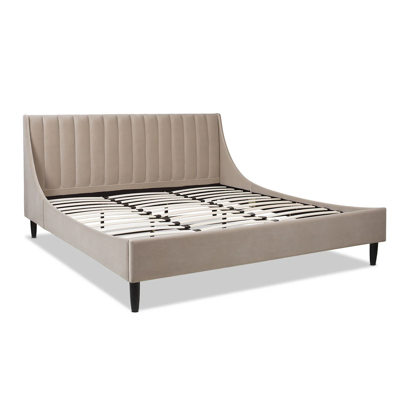 Aspen - Vertical Tufted Modern Headboard Platform Bed Set - Image 56