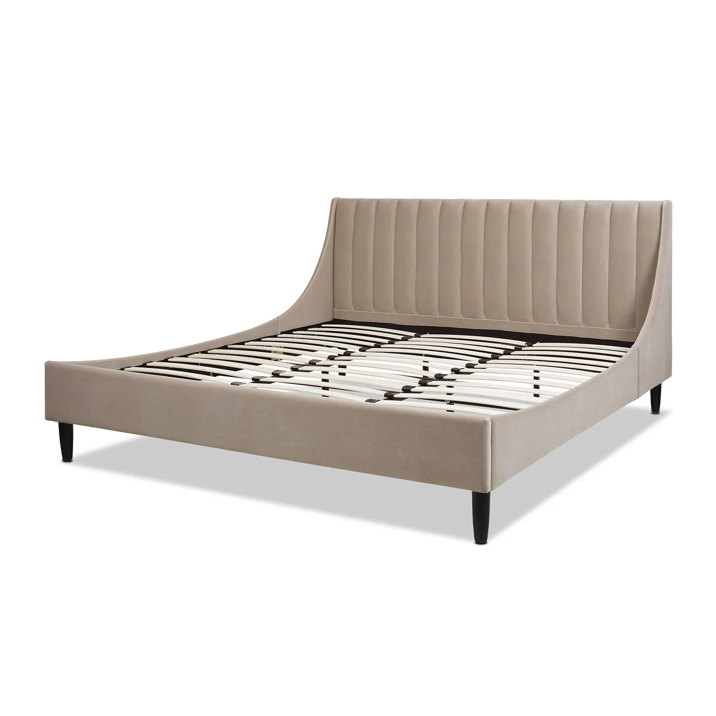 Aspen - Vertical Tufted Modern Headboard Platform Bed Set - Image 70