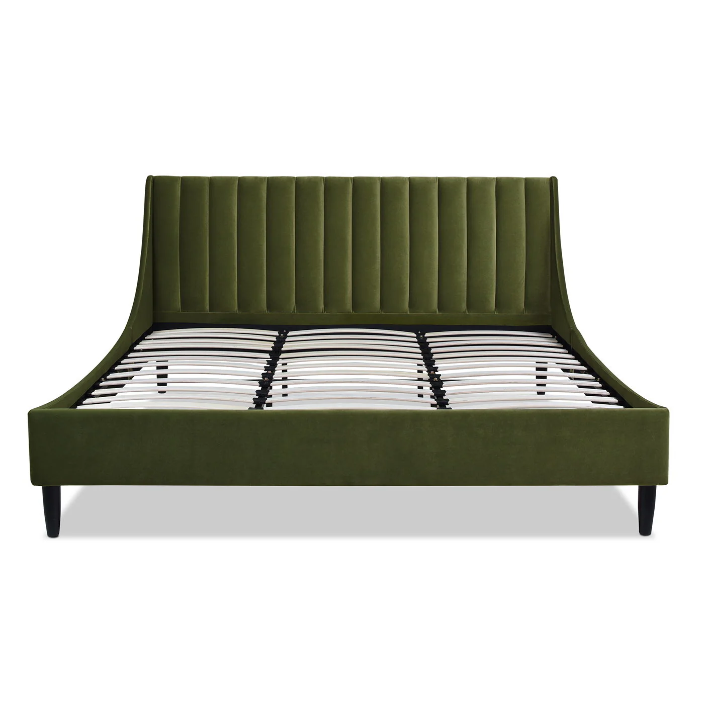 Aspen - Vertical Tufted Modern Headboard Platform Bed Set - Image 90