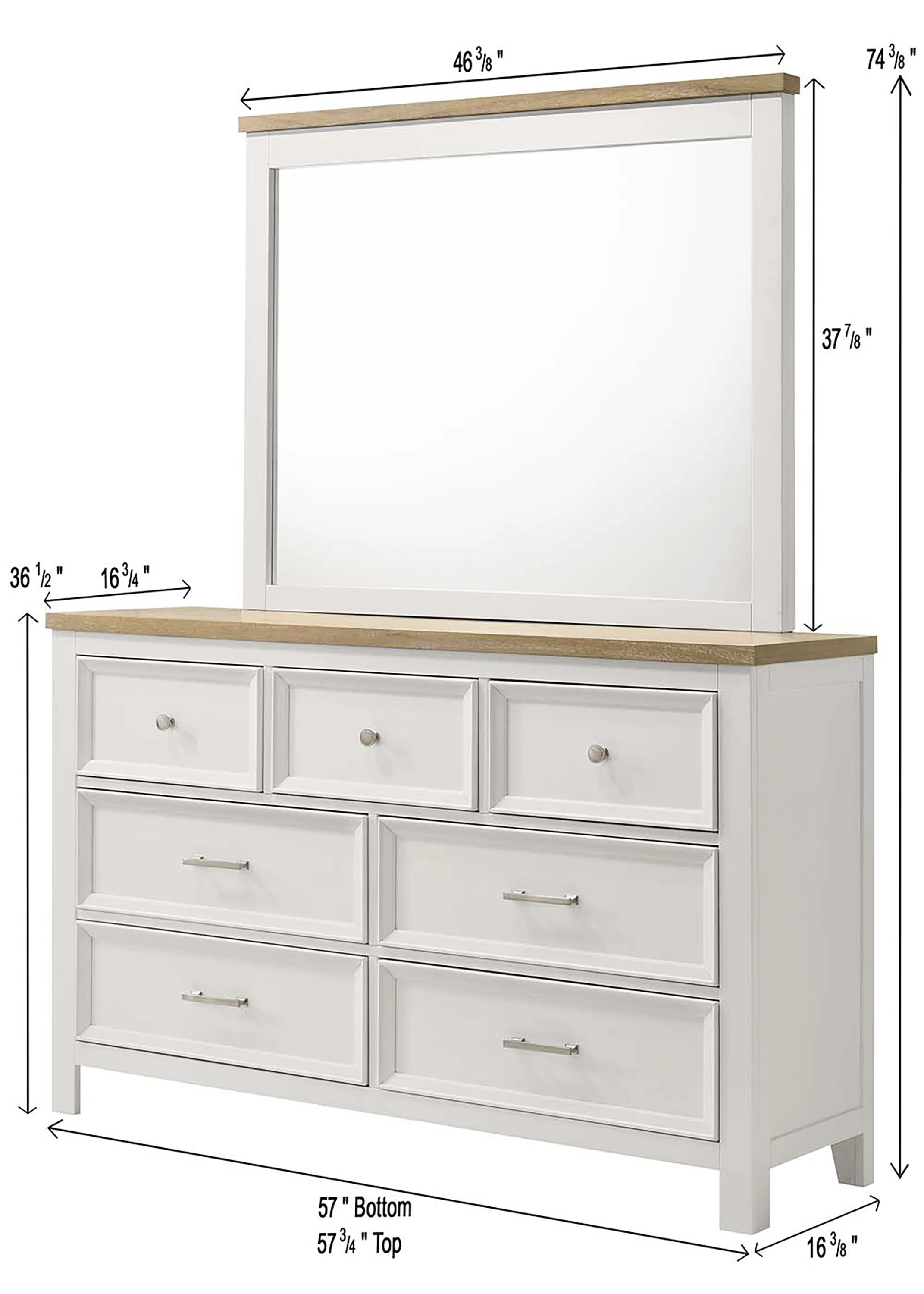 Aston Dresser Mirror - Image 2