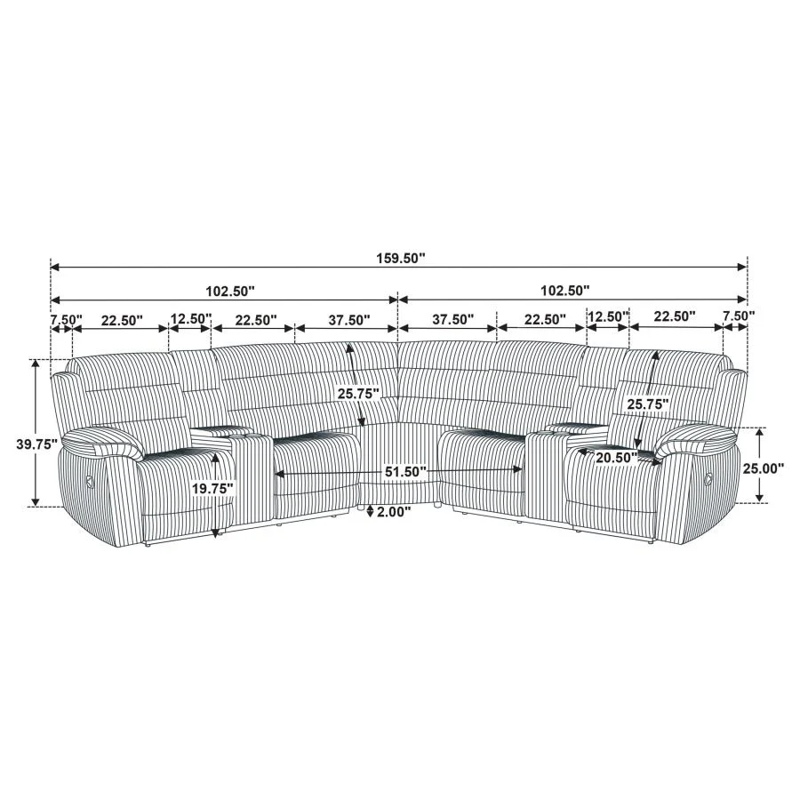 Atkinson - Upholstered Reclining Sectional Sofa - Image 23