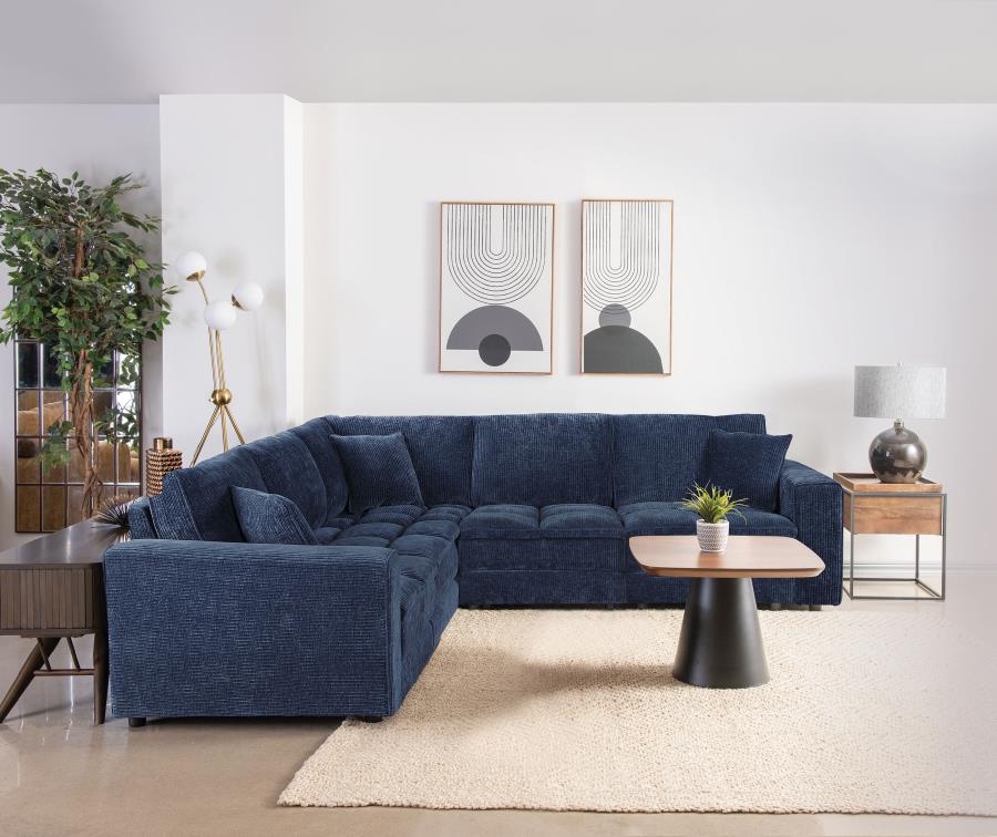 Atlantic Corduroy Upholstered Chair Blue - Image 19