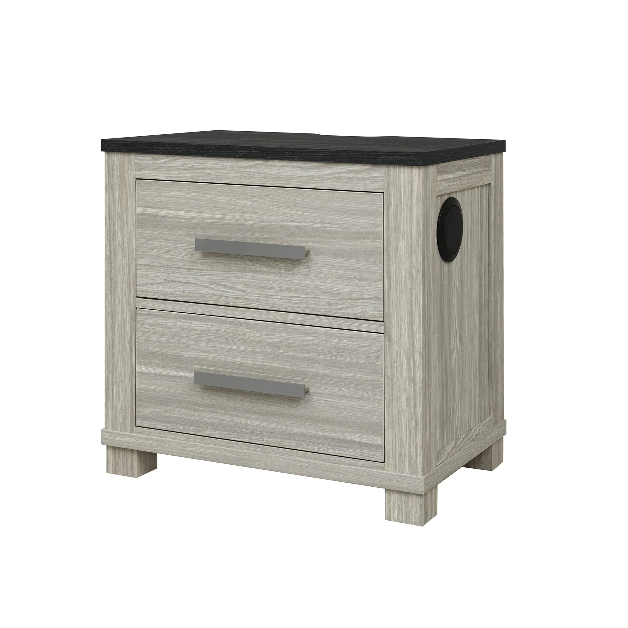 Augusta - Nightstand With Top, 2 Drawers, Block Feet - Beige Brown - Image 2