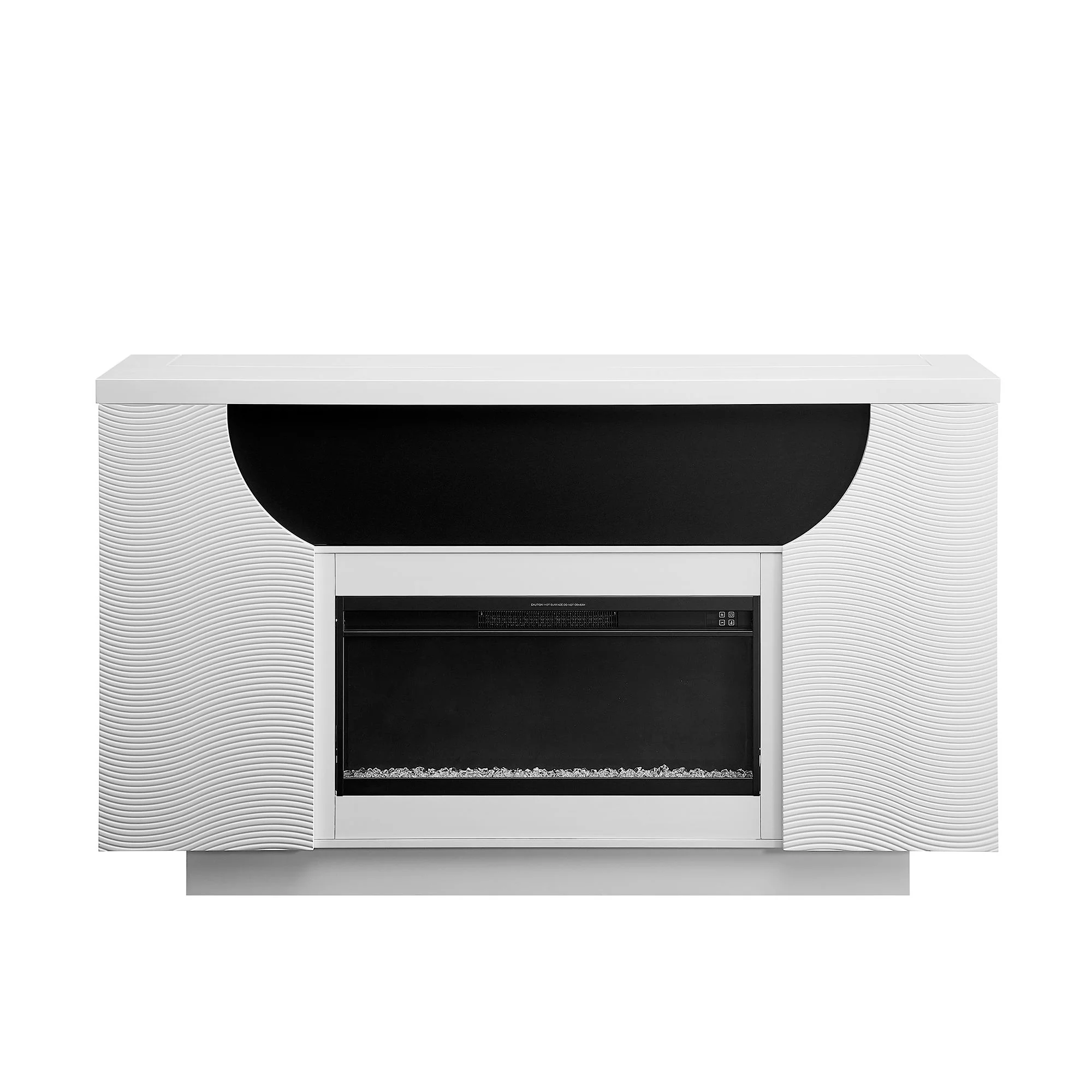 Aurora - Fireplace TV Lift With Adjustable Temperature And LED Colors - White - Image 3