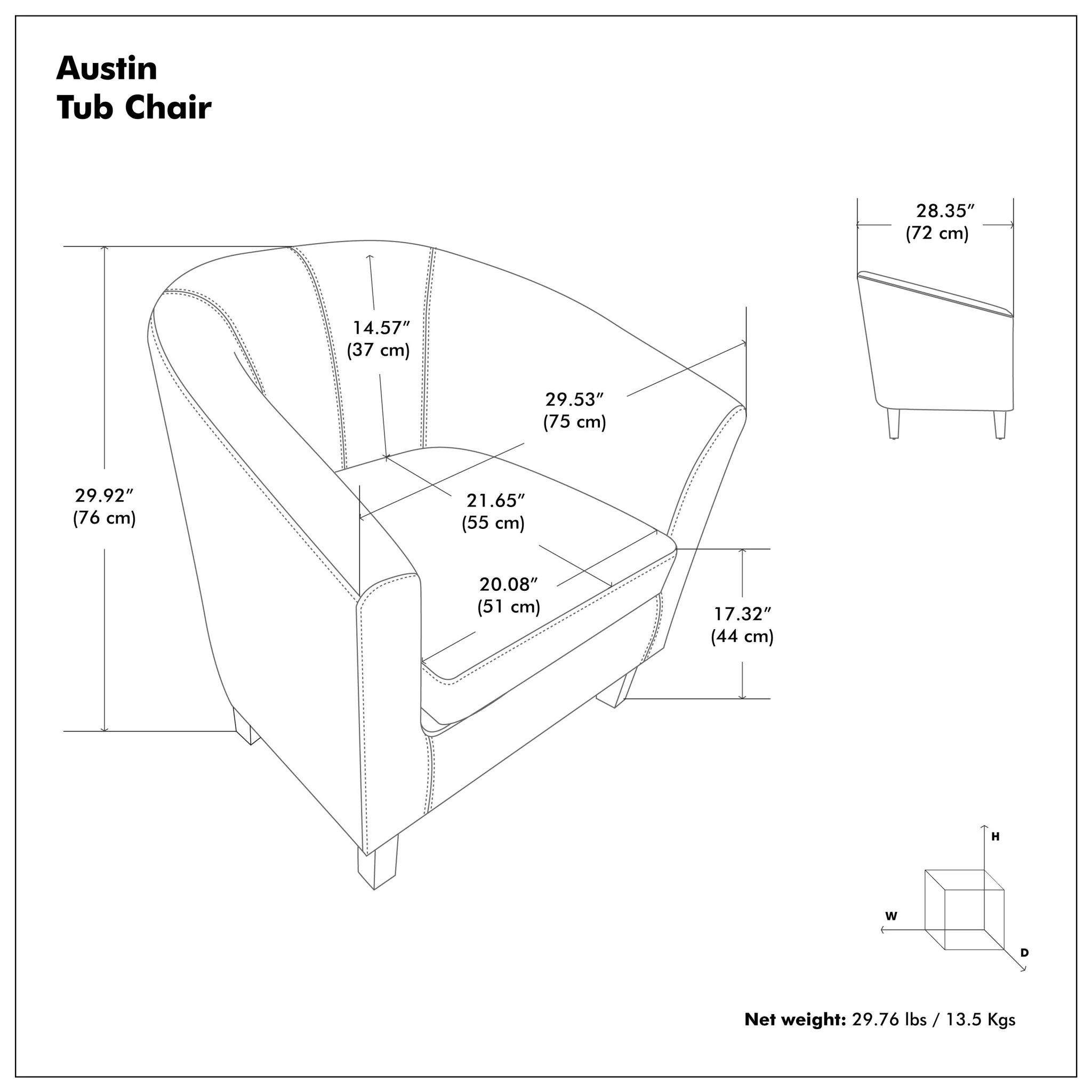 Austin - Transitional Tub Chair - Image 26