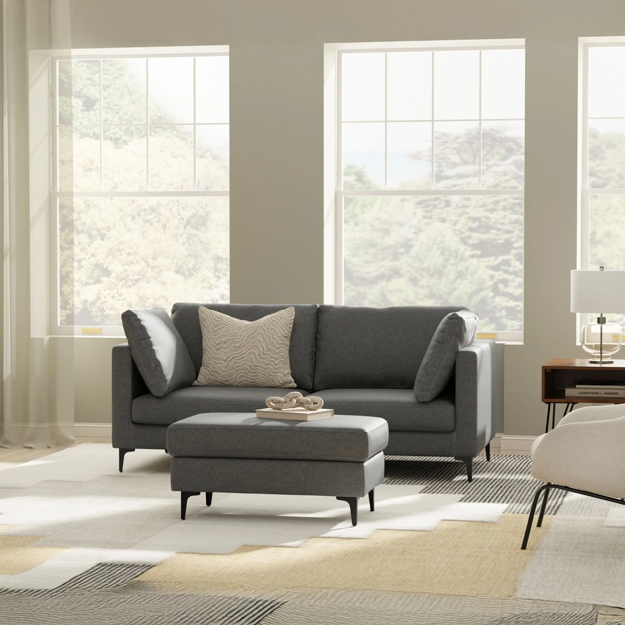 Ava - Mid Century Sofa, Upholstered - Image 11