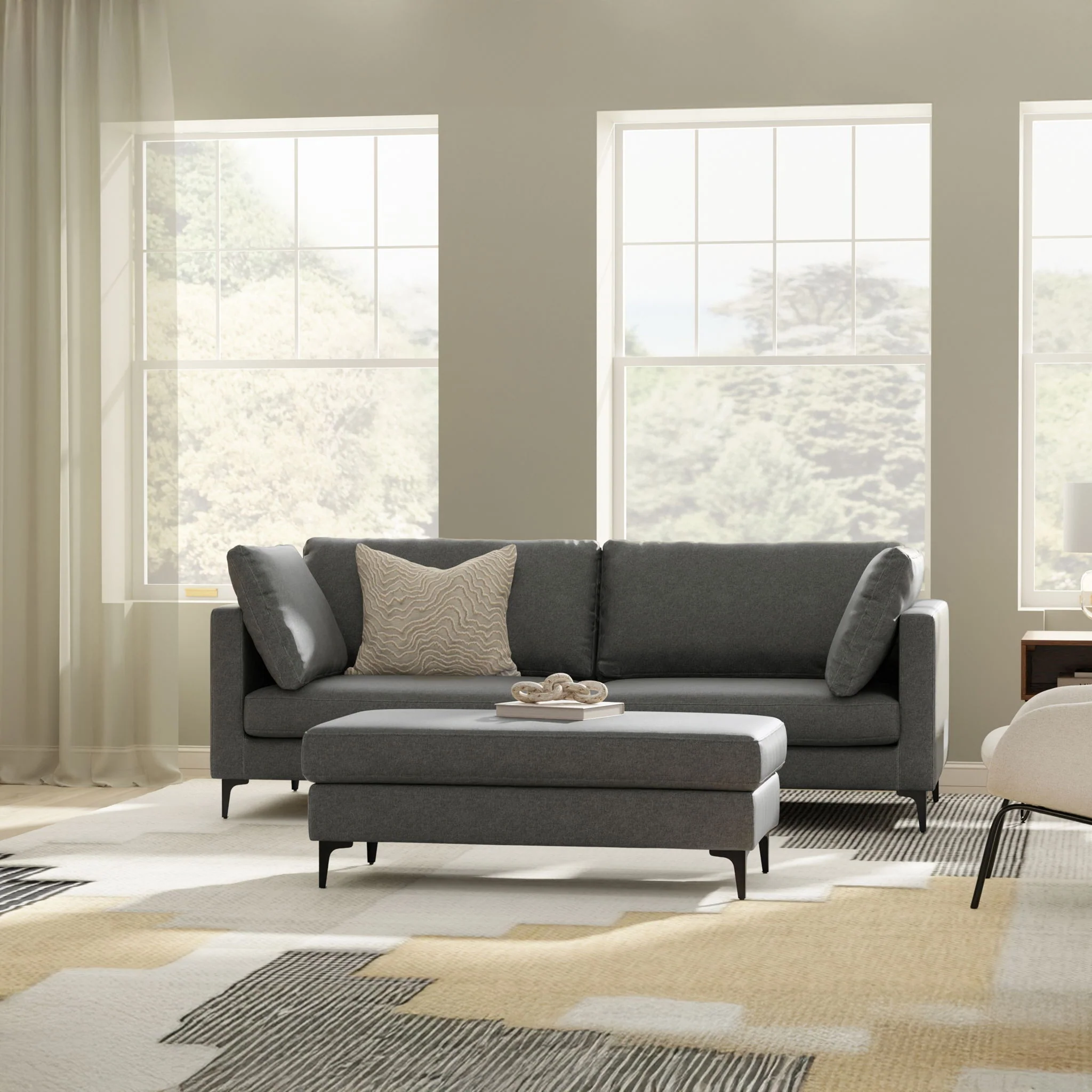 Ava - Mid Century Sofa, Upholstered - Image 8
