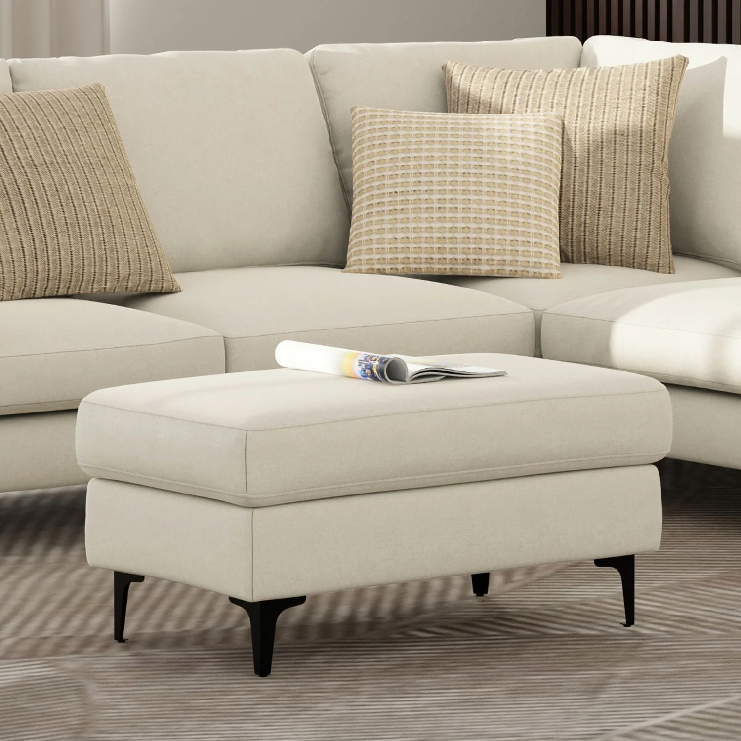 Ava - Versatile Mid Century Ottoman - Image 21