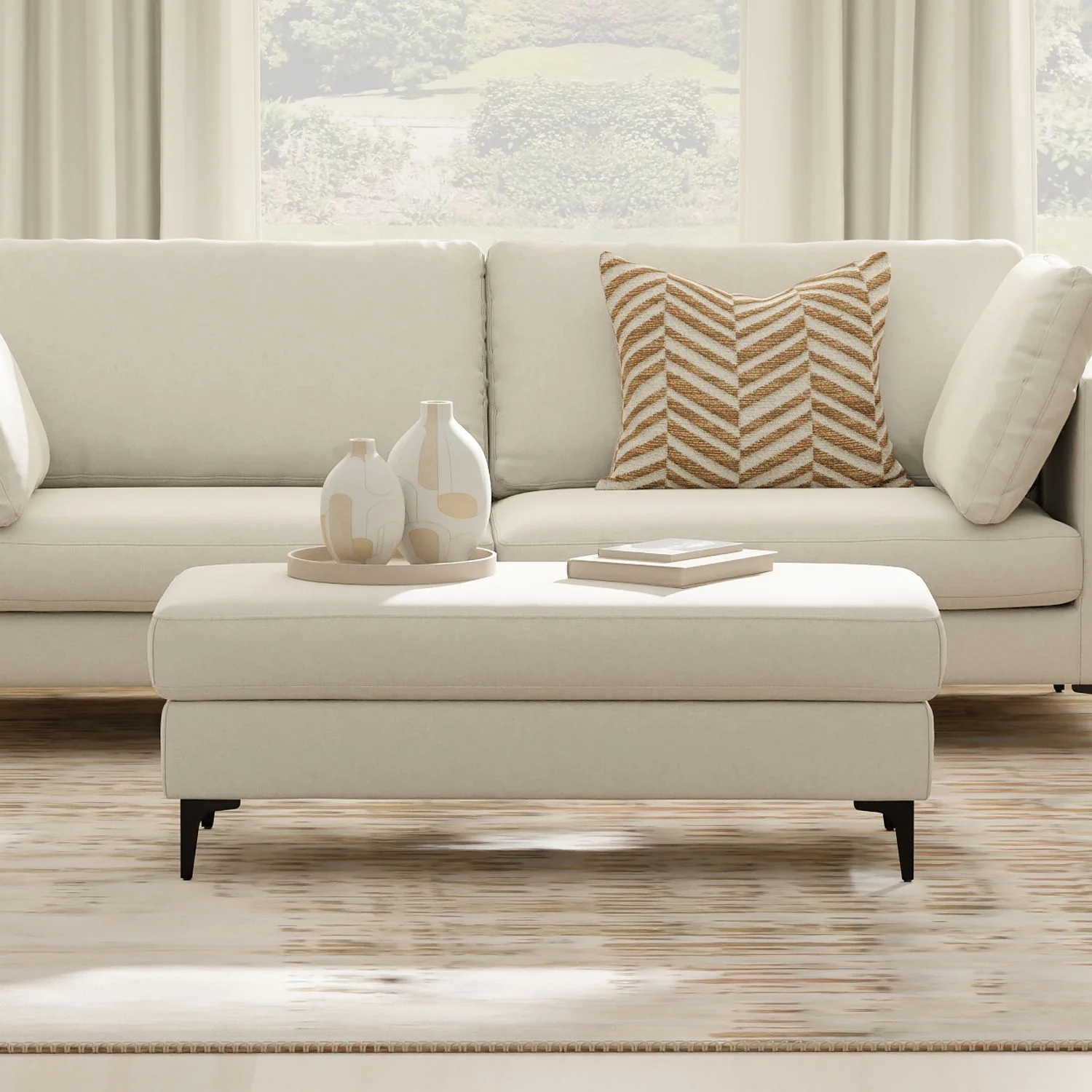 Ava - Versatile Mid Century Ottoman - Image 7
