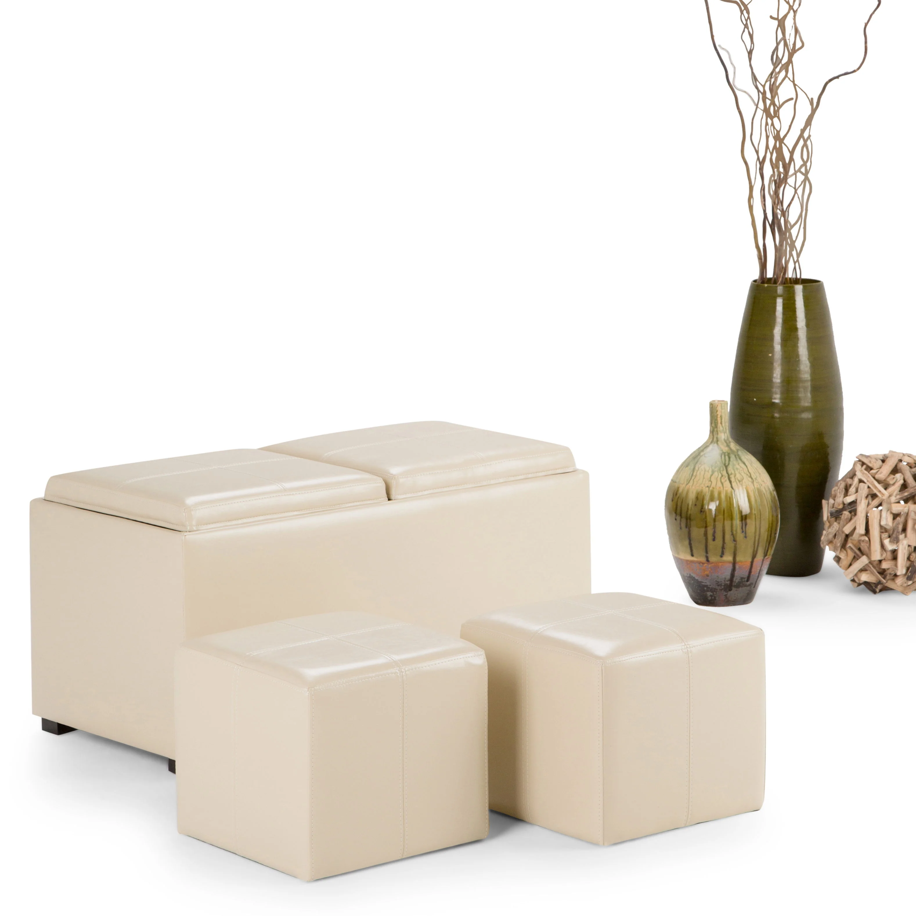 Avalon - 5 Piece Storage Ottoman, Contemporary - Image 5