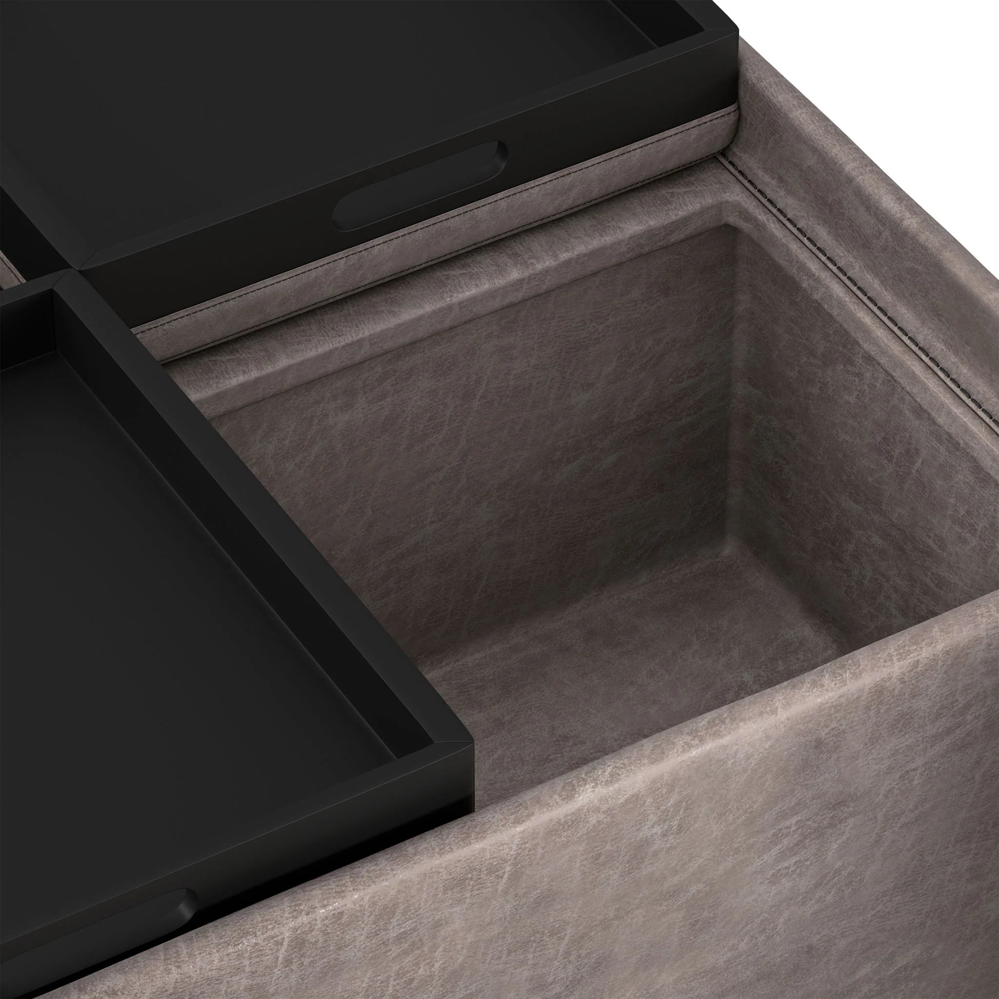 Avalon - Square Coffee Table, Storage Ottoman - Image 20