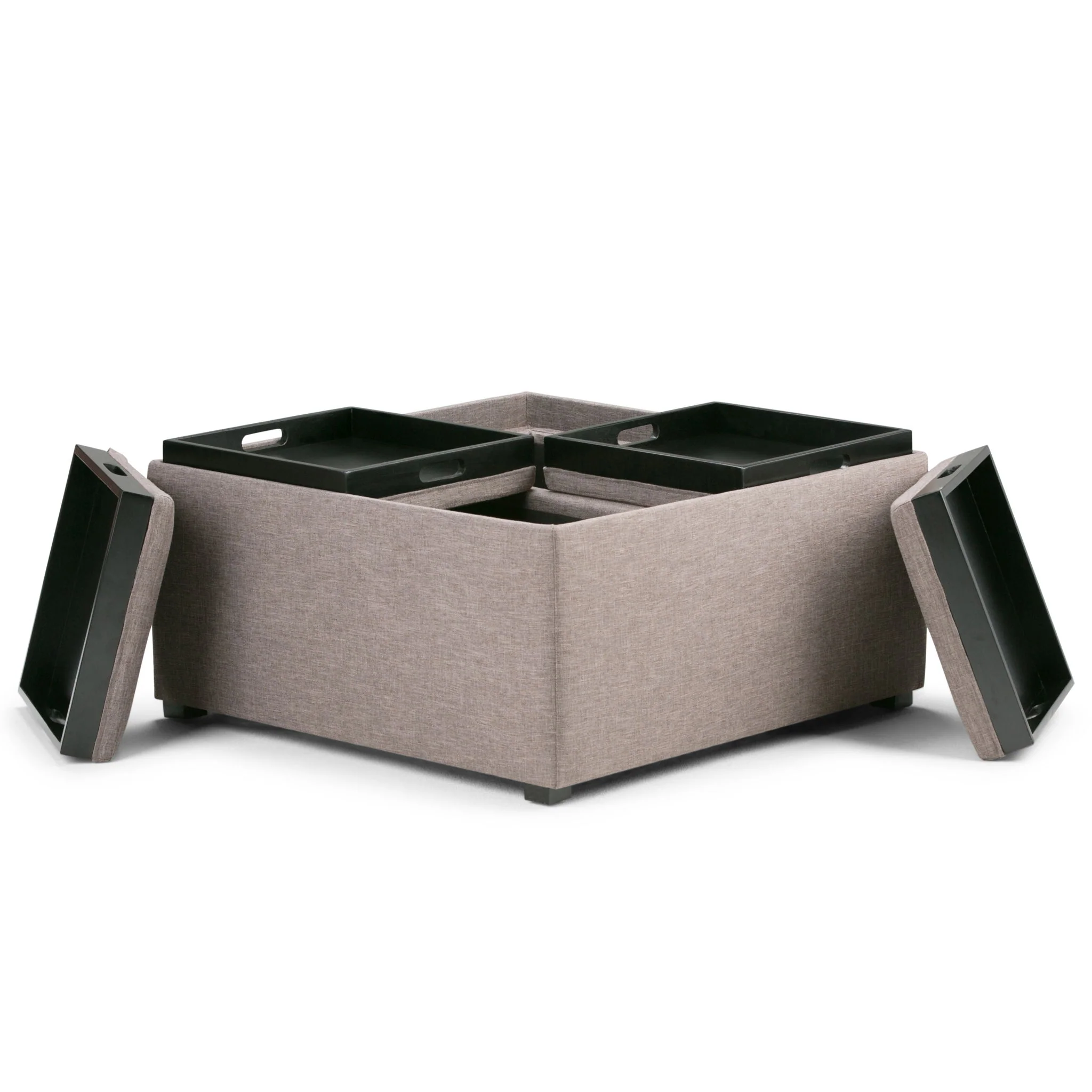 Avalon - Square Coffee Table, Storage Ottoman - Image 28