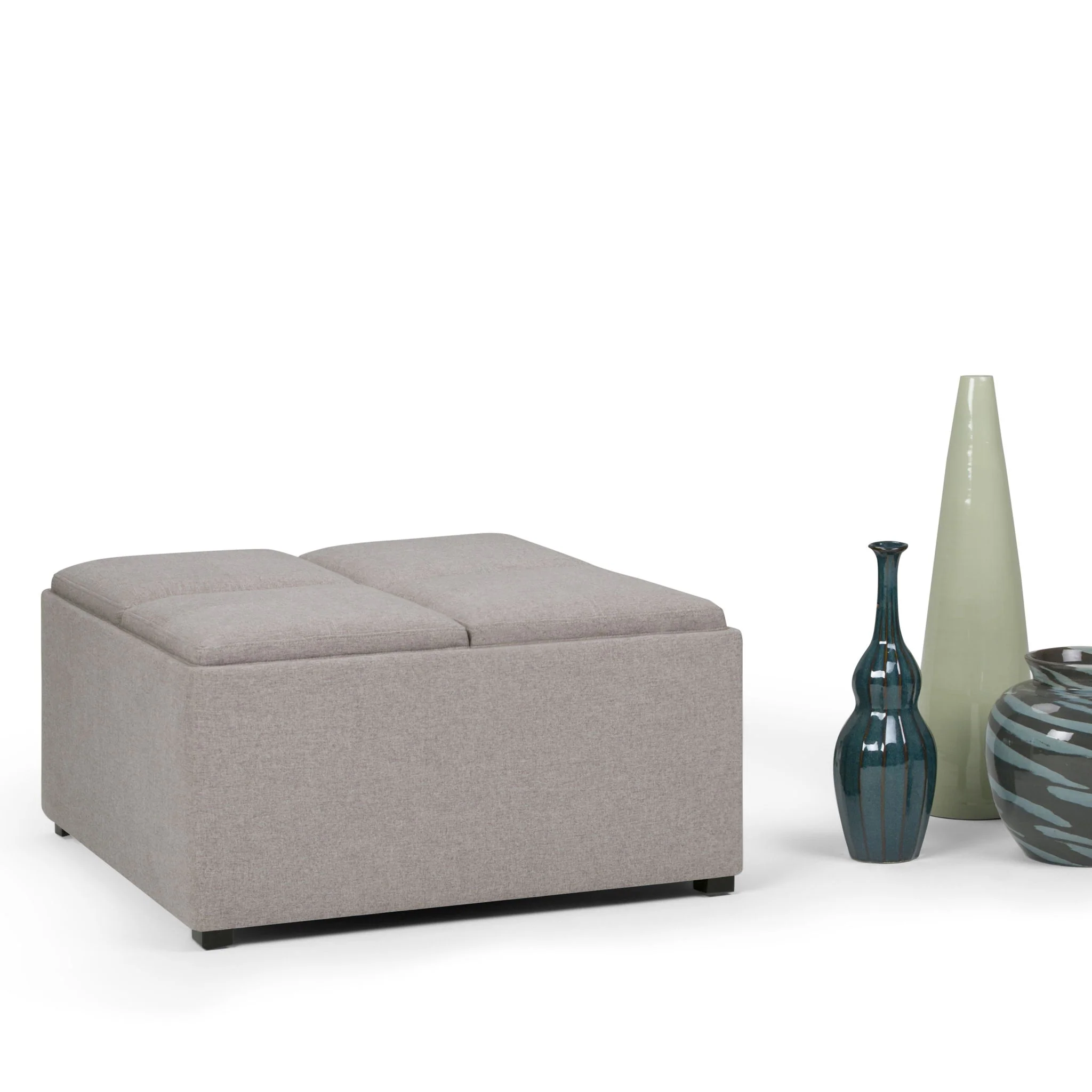 Avalon - Square Coffee Table, Storage Ottoman - Image 40
