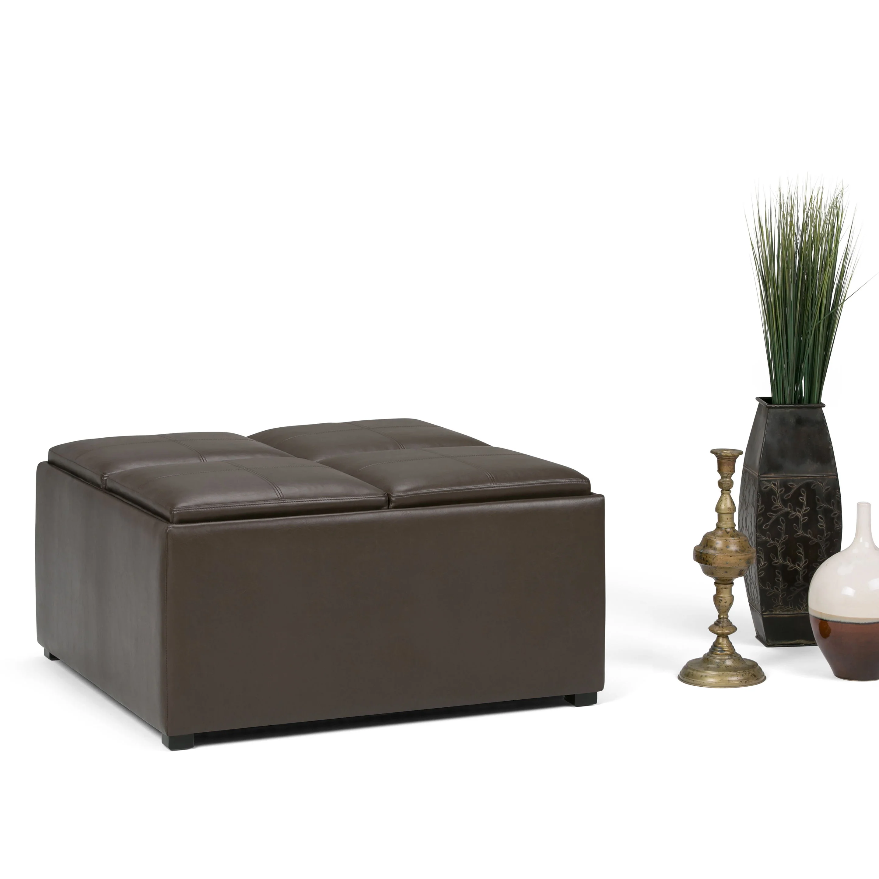 Avalon - Square Coffee Table, Storage Ottoman - Image 60