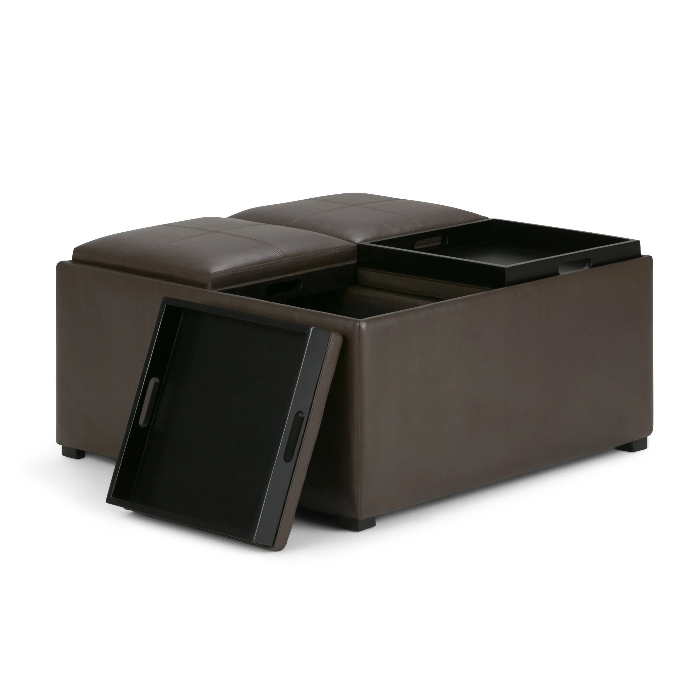 Avalon - Square Coffee Table, Storage Ottoman - Image 61