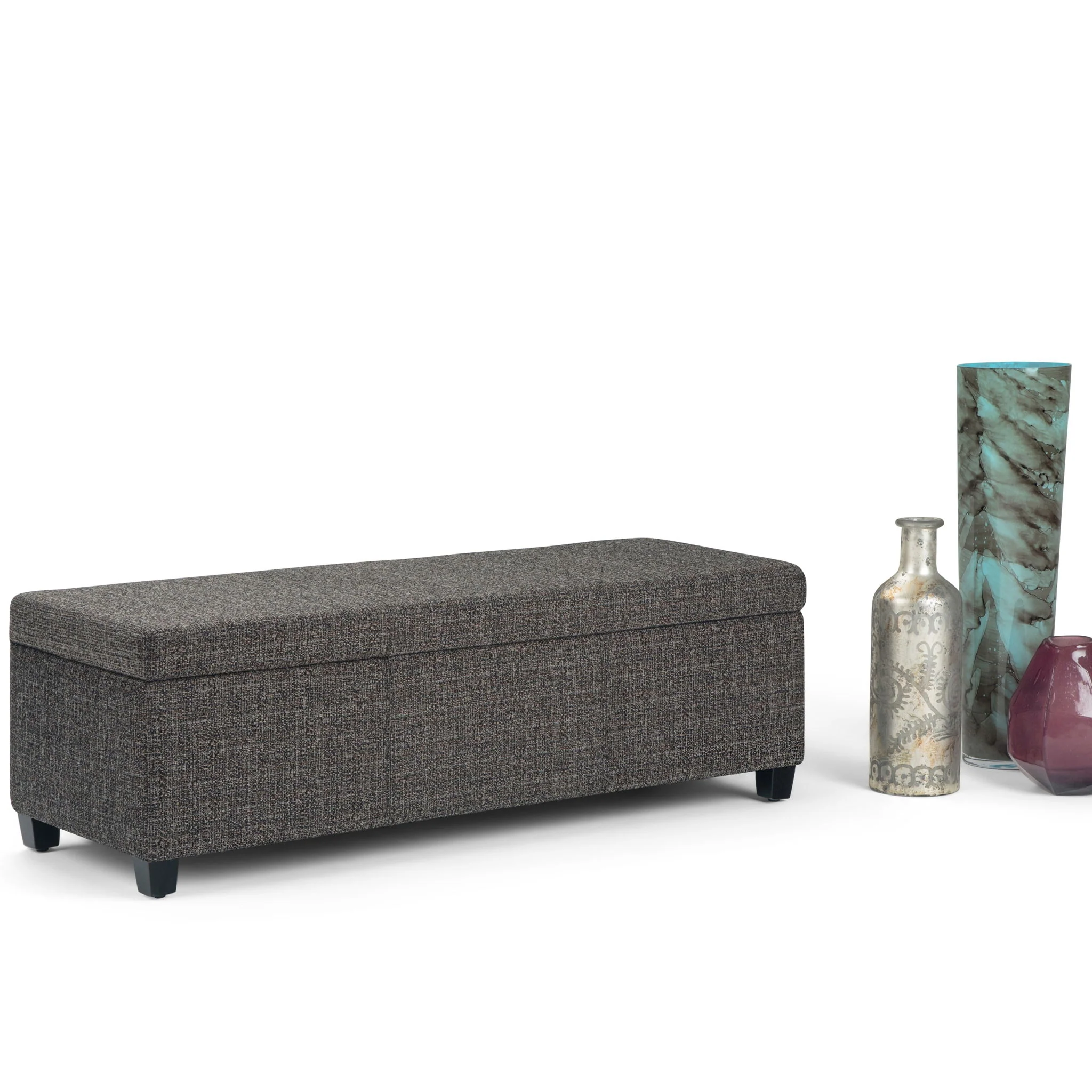 Avalon - Storage Ottoman Bench - Dark Gray - Image 5