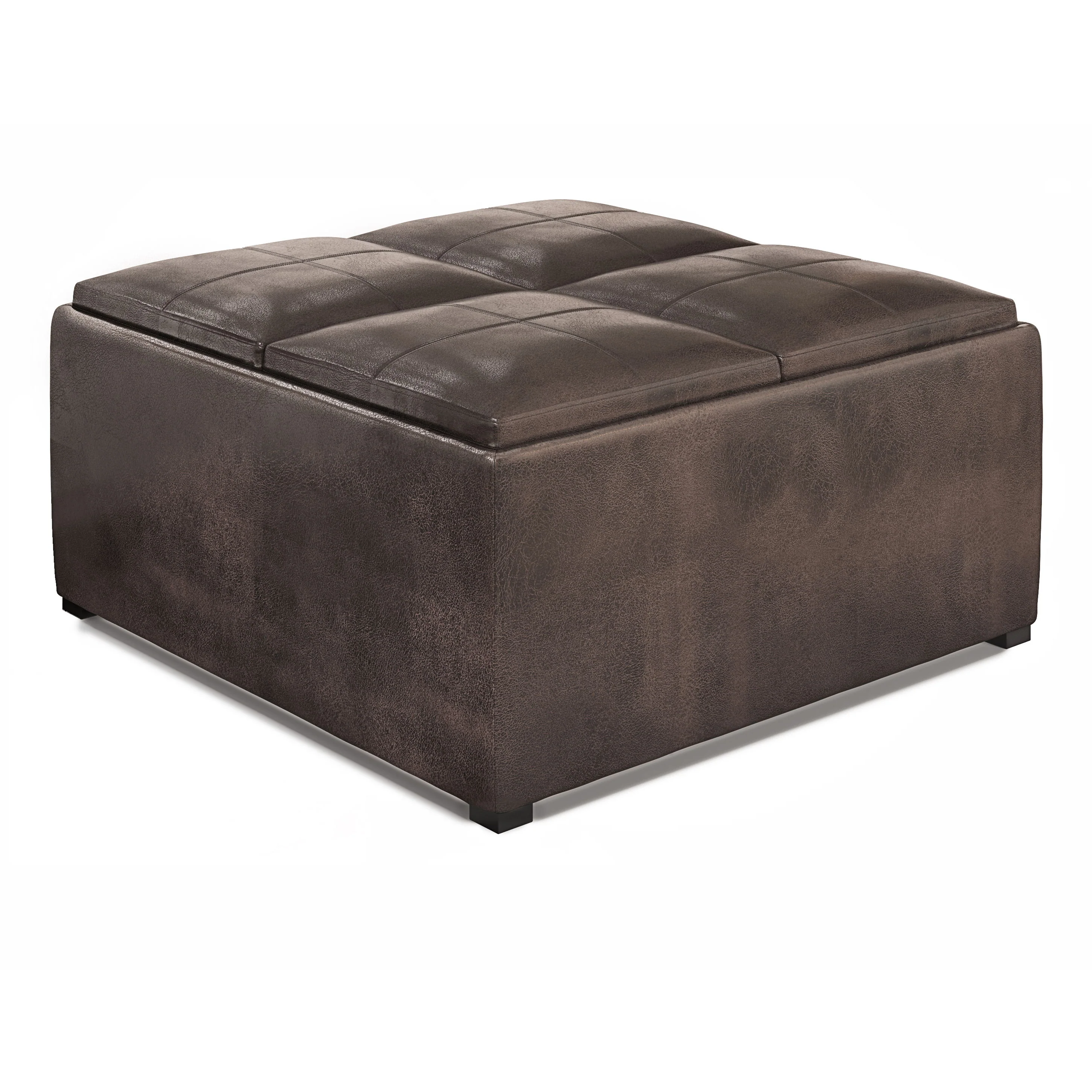 Avalon - Upholstered Square Coffee Table Storage Ottoman - Image 2