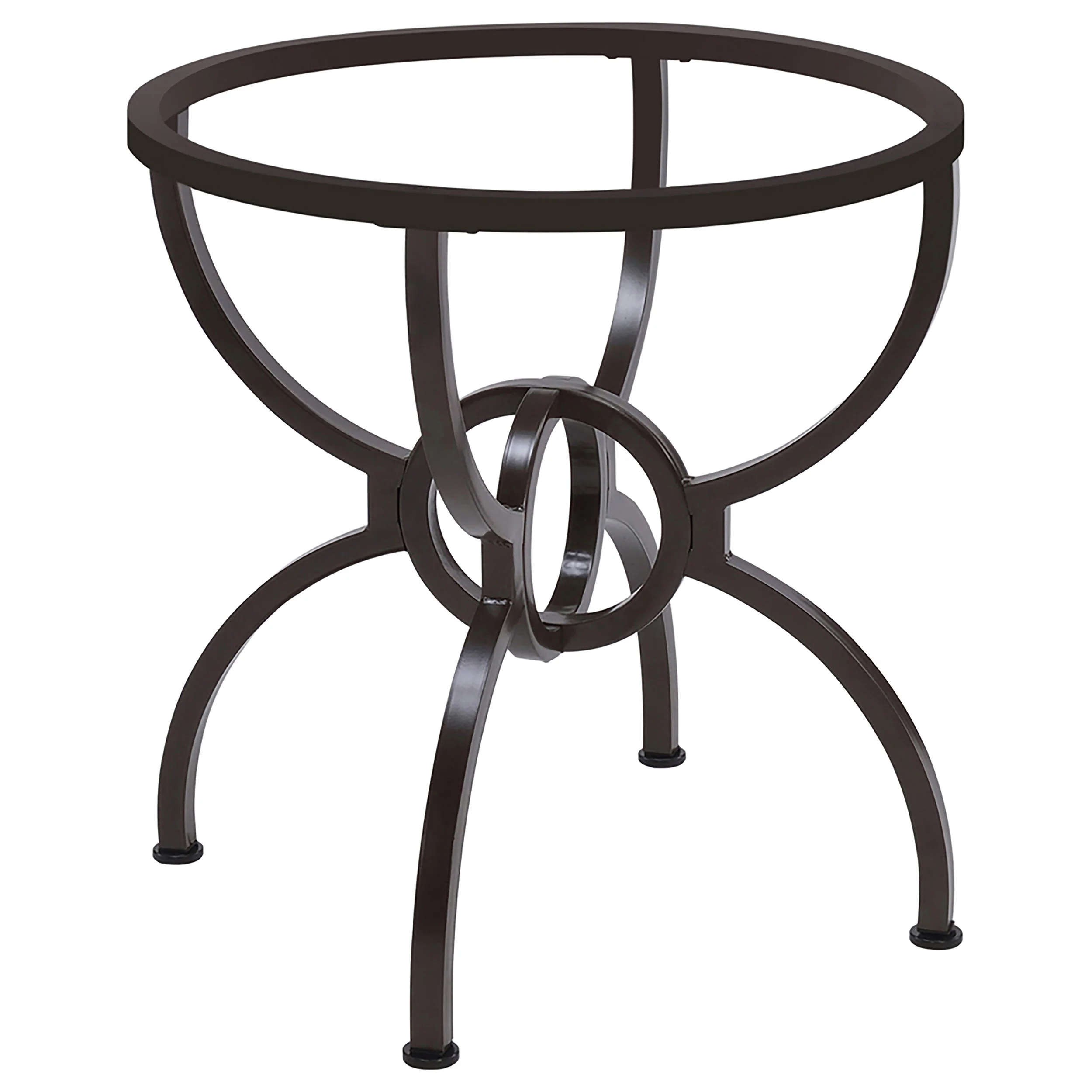 Aviano Round Metal Dining Table Base Gunmetal - Image 10
