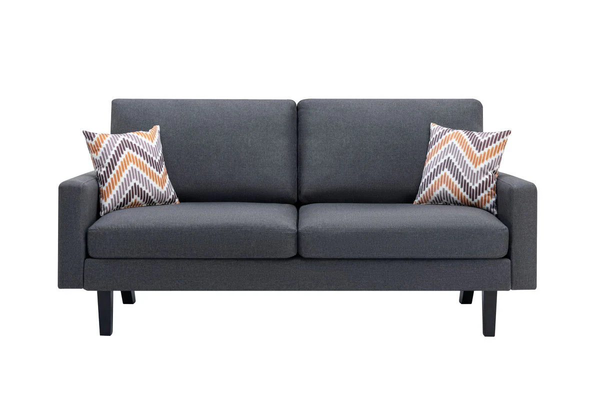 Bahamas - Minimalistic Sofa With 2 Throw Pillows - Image 11