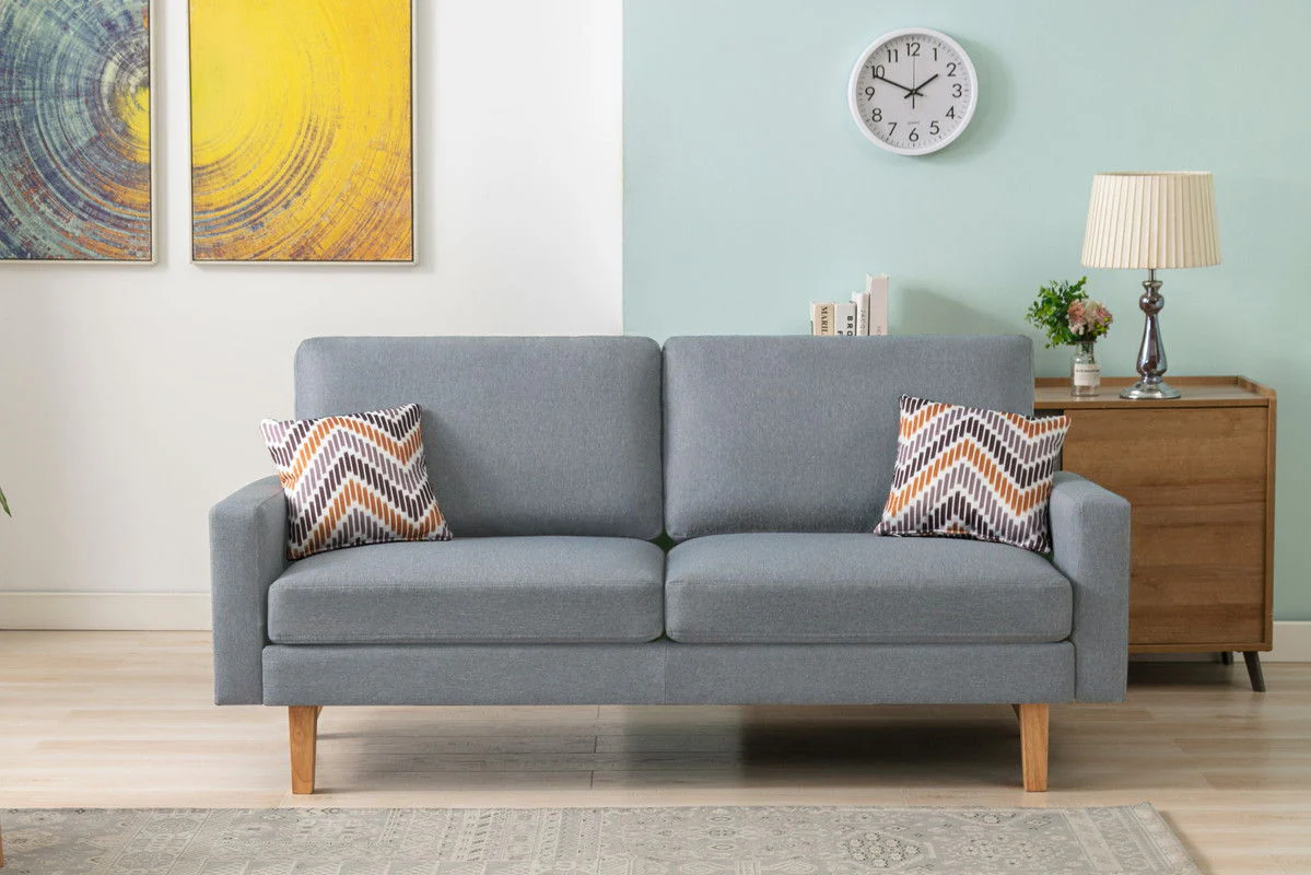 Bahamas - Minimalistic Sofa With 2 Throw Pillows - Image 3
