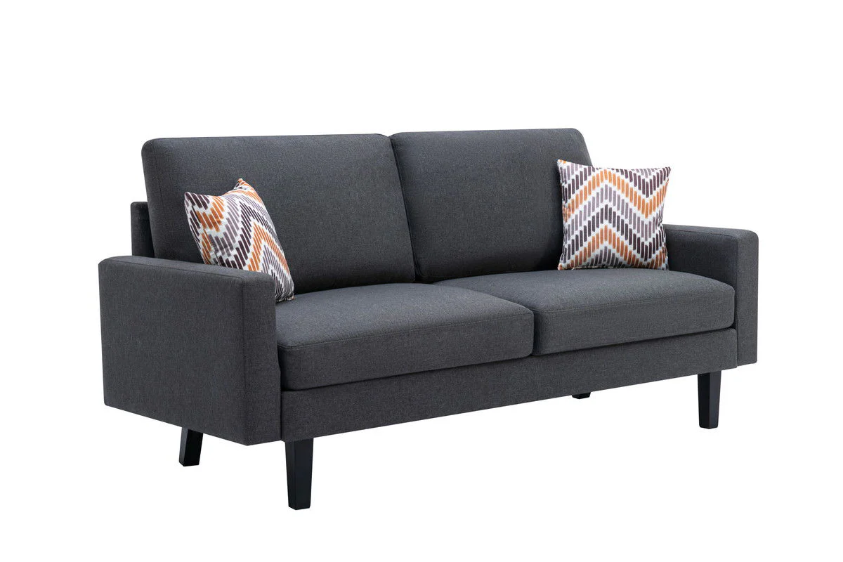 Bahamas - Minimalistic Sofa With 2 Throw Pillows - Image 5