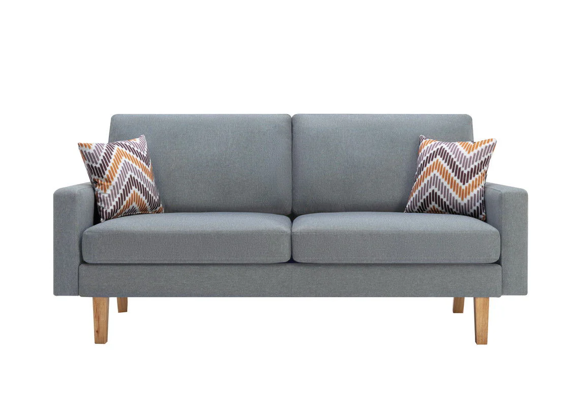 Bahamas - Minimalistic Sofa With 2 Throw Pillows - Image 8