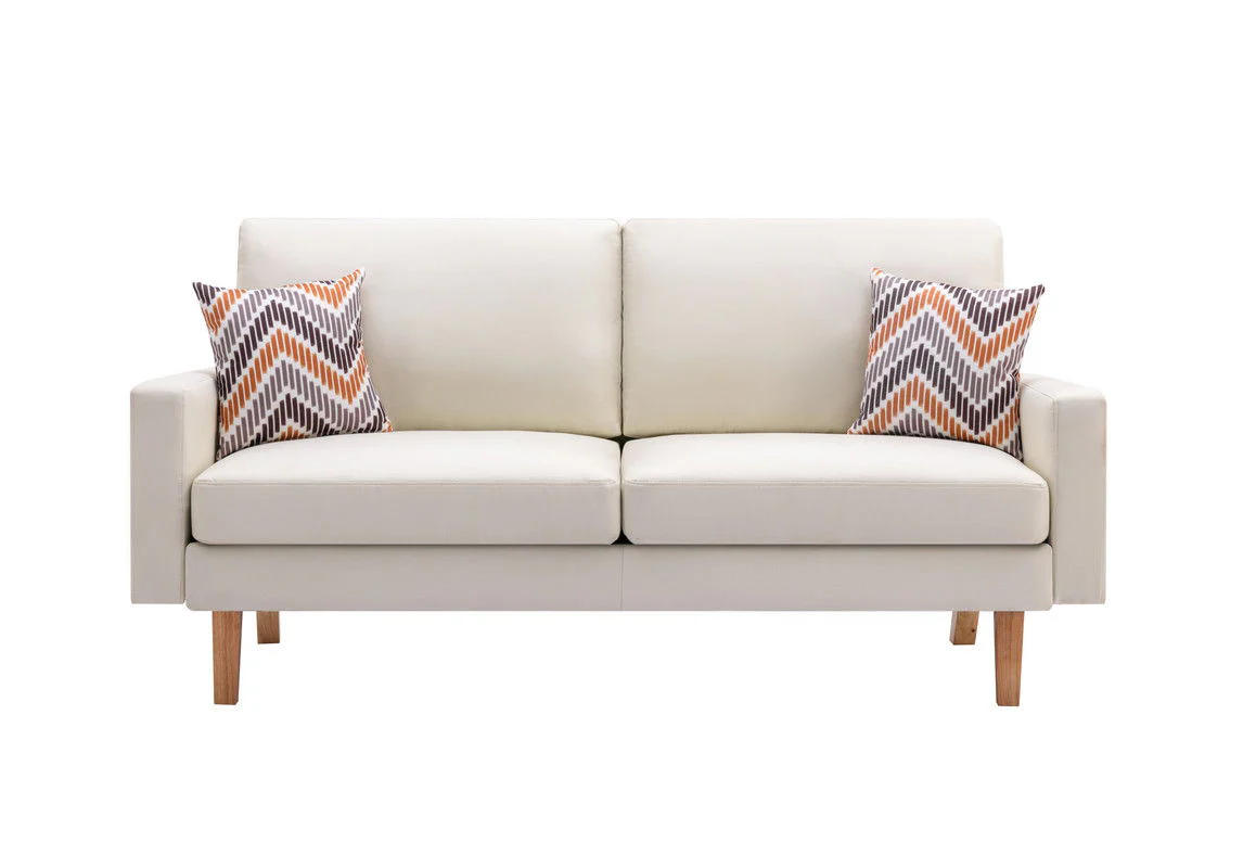 Bahamas - Minimalistic Sofa With 2 Throw Pillows - Image 9