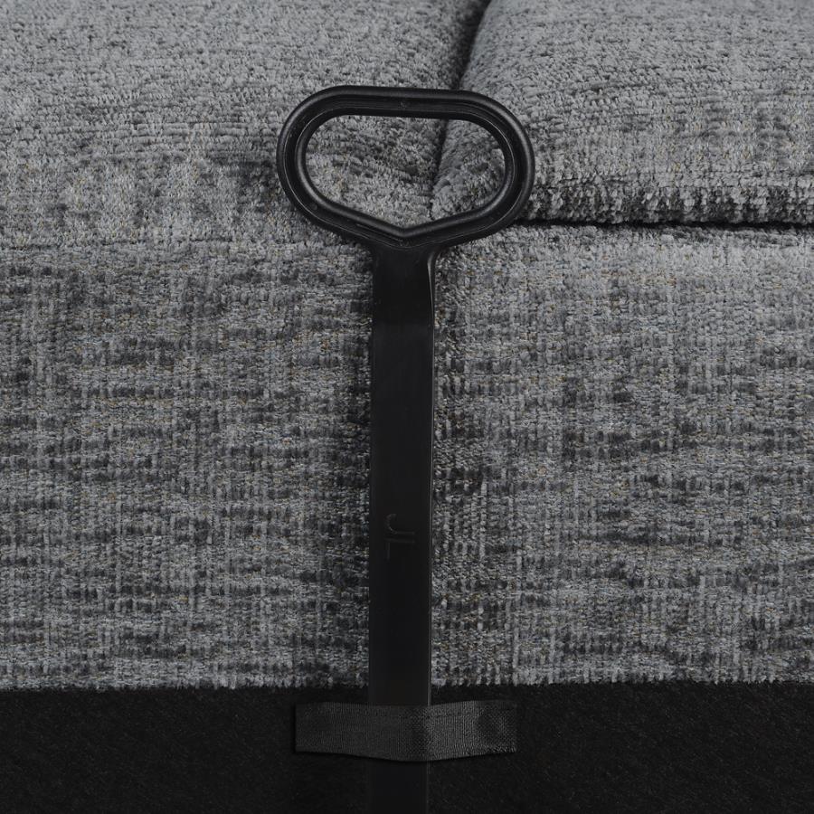 Bahrain Upholstered Sectional Piece Charcoal - Image 22