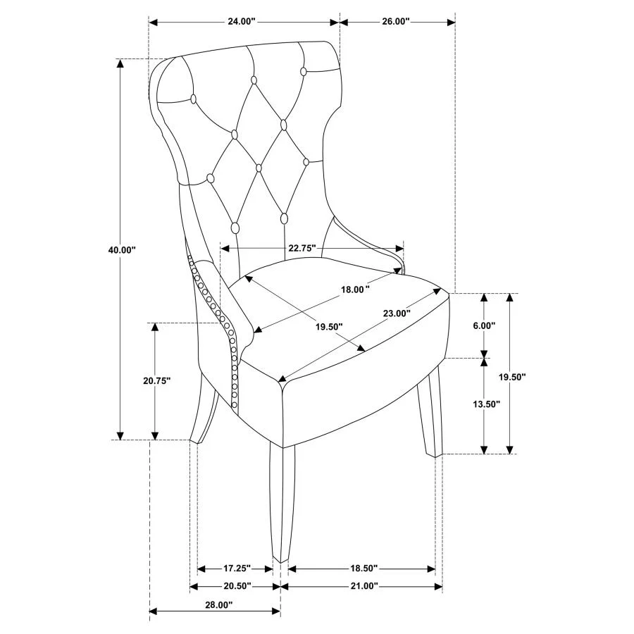 Baney - Fabric Upholstered Dining Side Chair - Image 21