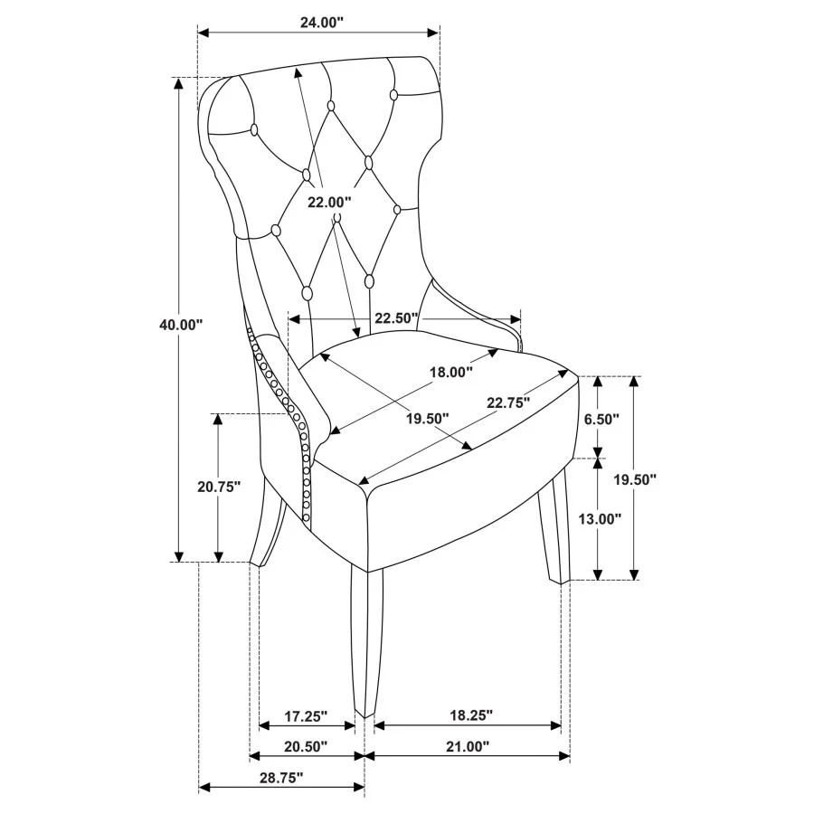 Baney - Tufted Upholstered Dining Chair - Image 13