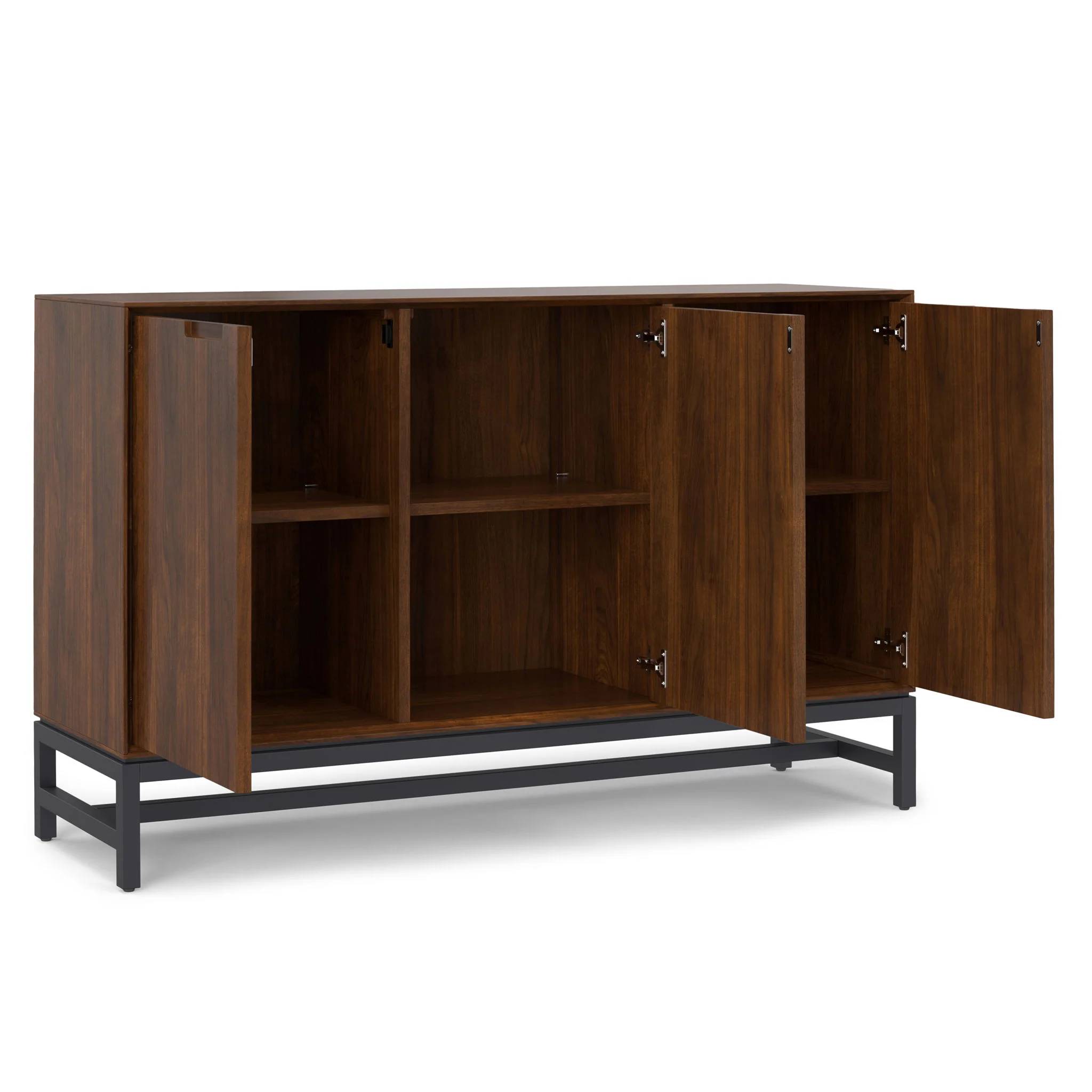 Banting - 3 Door Sideboard Buffet With Adjustable Shelves - Natural Walnut - Image 5