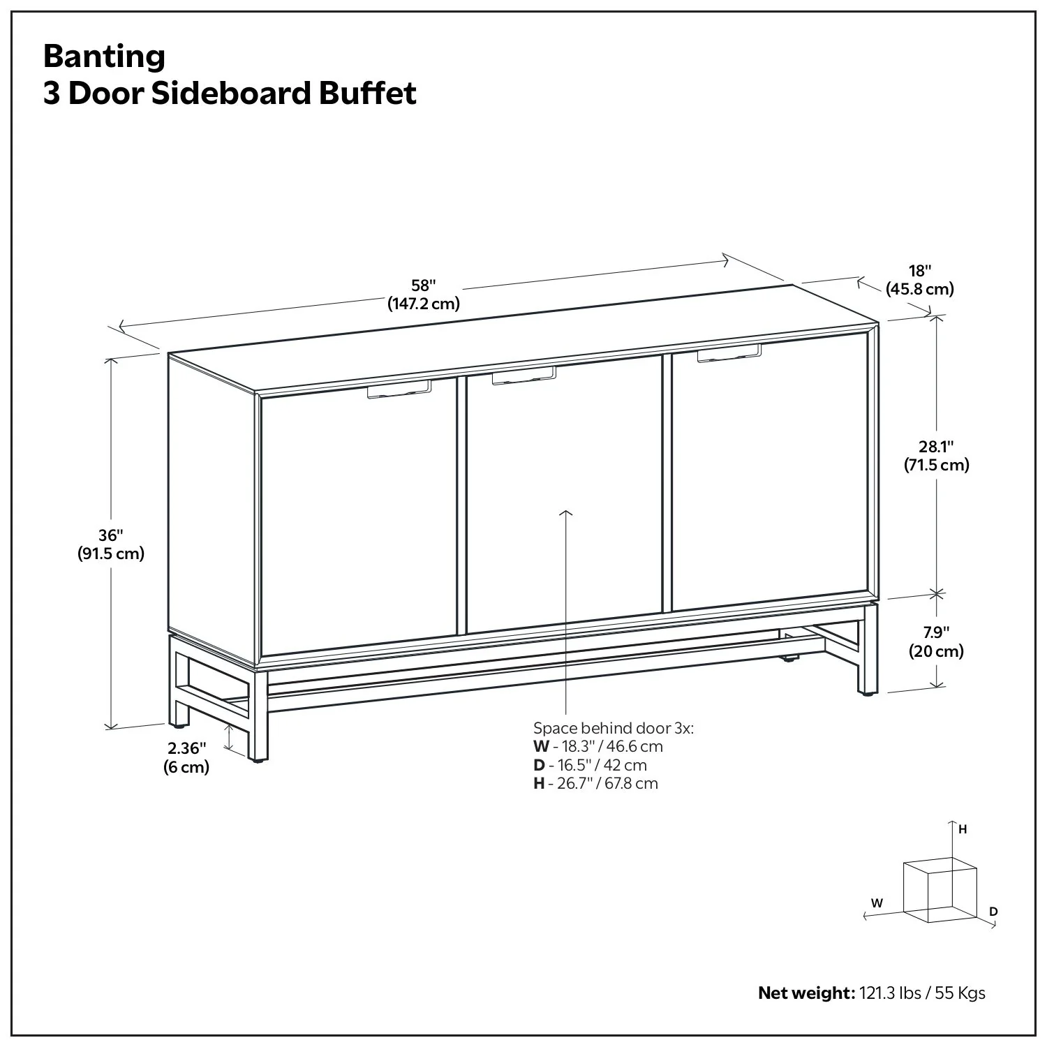Banting - Door Sideboard Buffet - Image 14