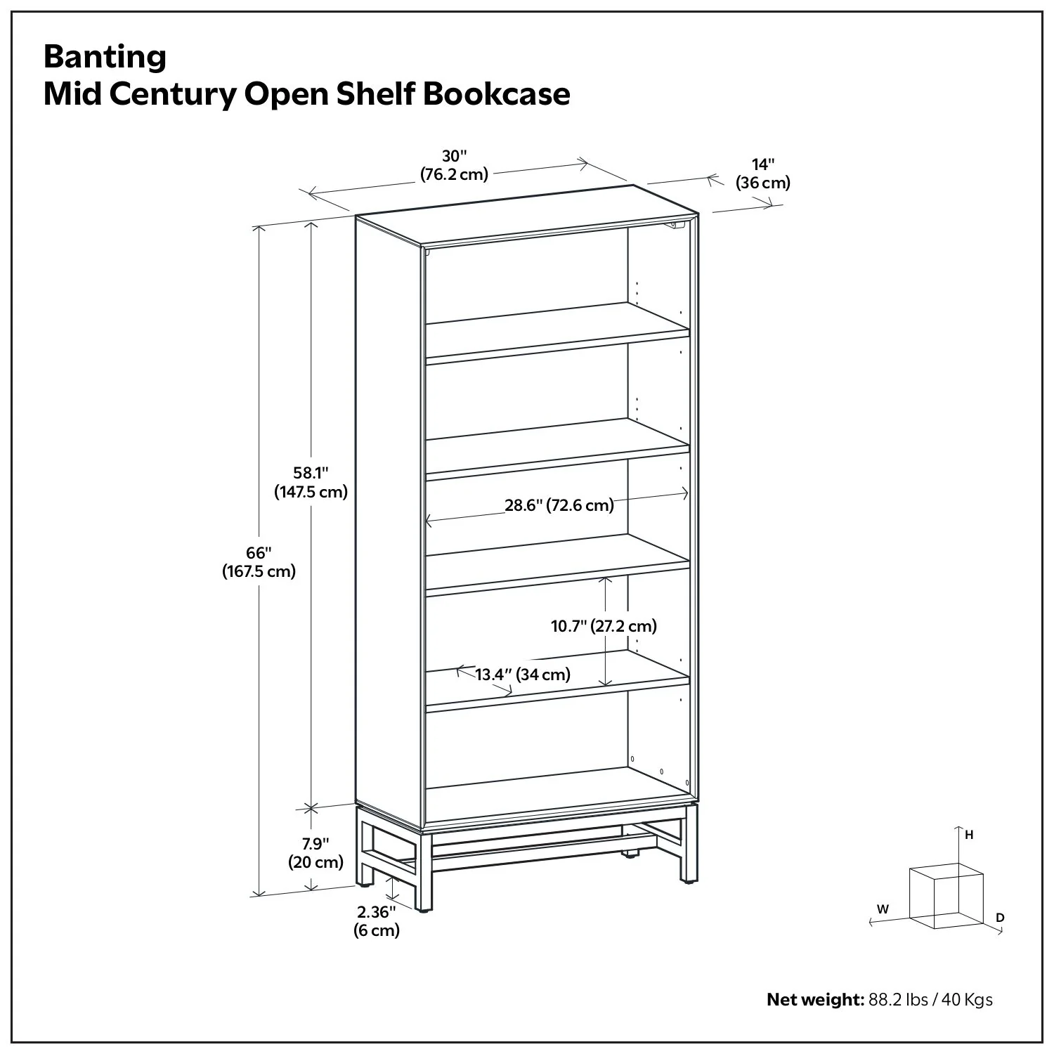 Banting - Mid Century Bookcase, Handcrafted - Image 14