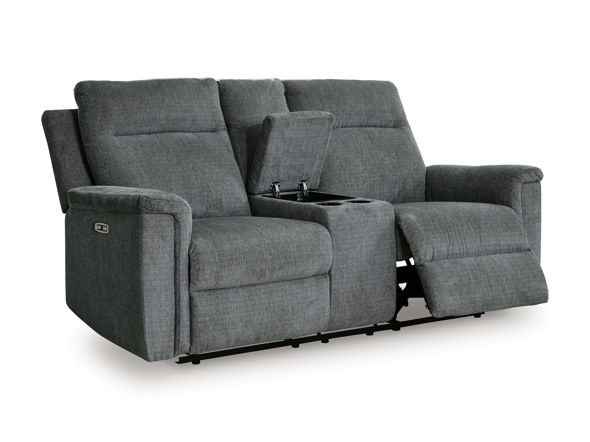 Barnsana - Dbl Power Reclining Loveseat With Console - Image 15
