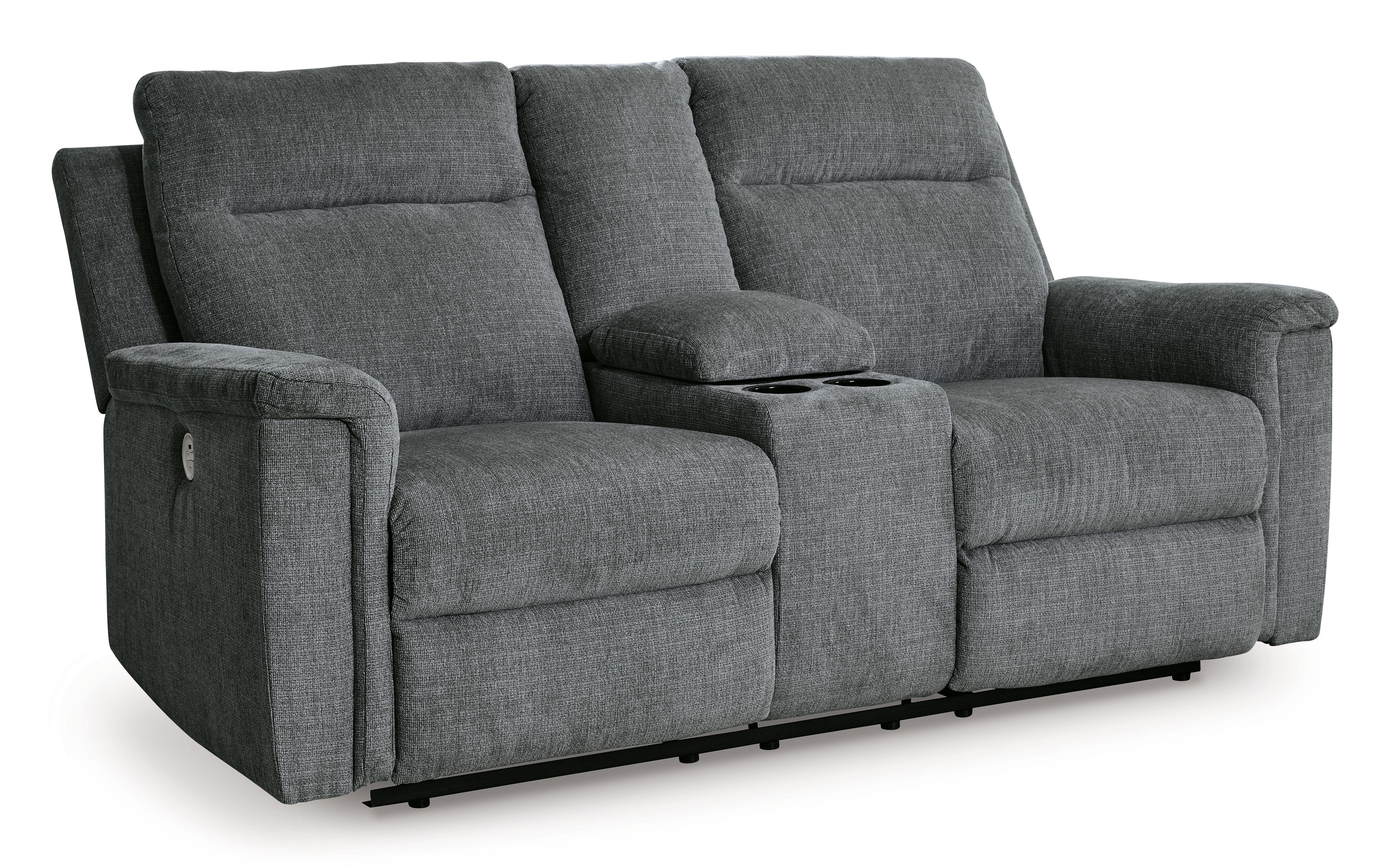 Barnsana - Dbl Power Reclining Loveseat With Console - Image 2