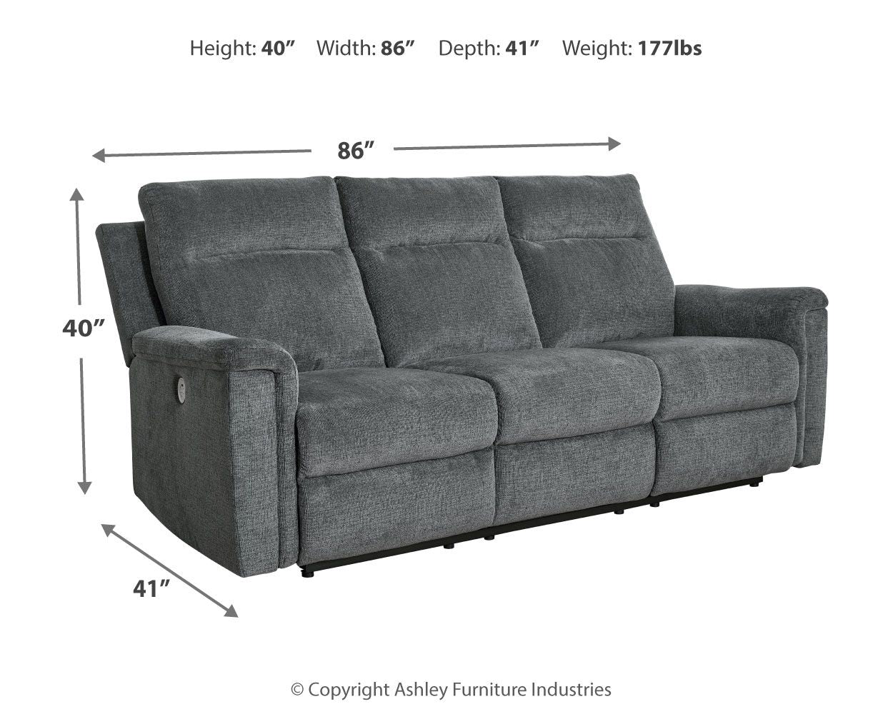 Barnsana - Power Reclining Sofa - Image 8